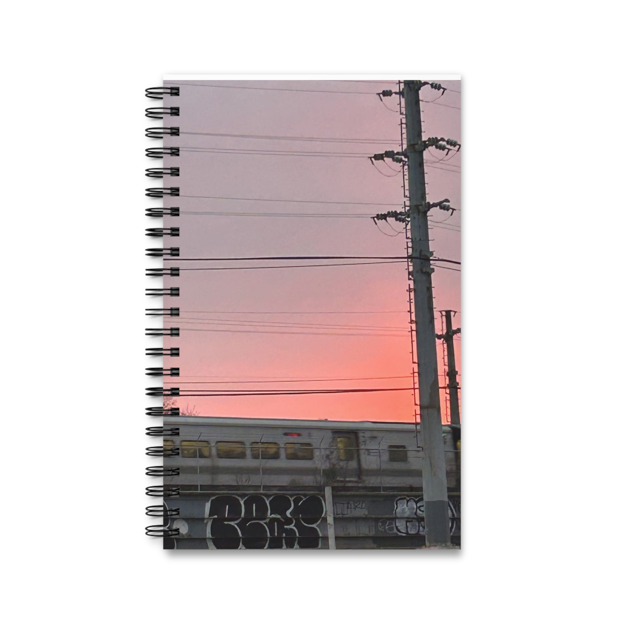 New York City Subway Train Spiral Journal   NYC Graffiti  Notebook
