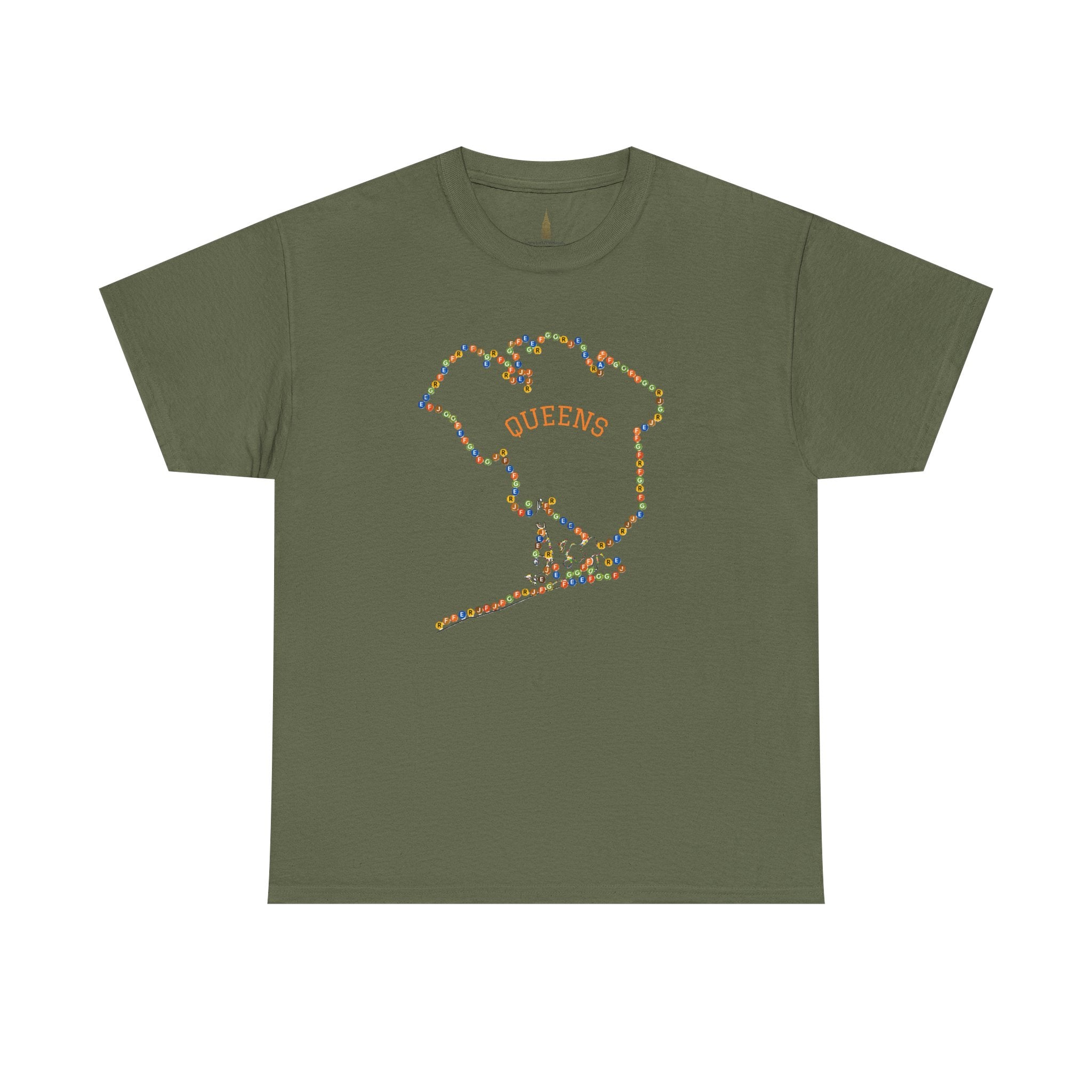 Camiseta Mapa de Queens | Camiseta con Señales de Metro