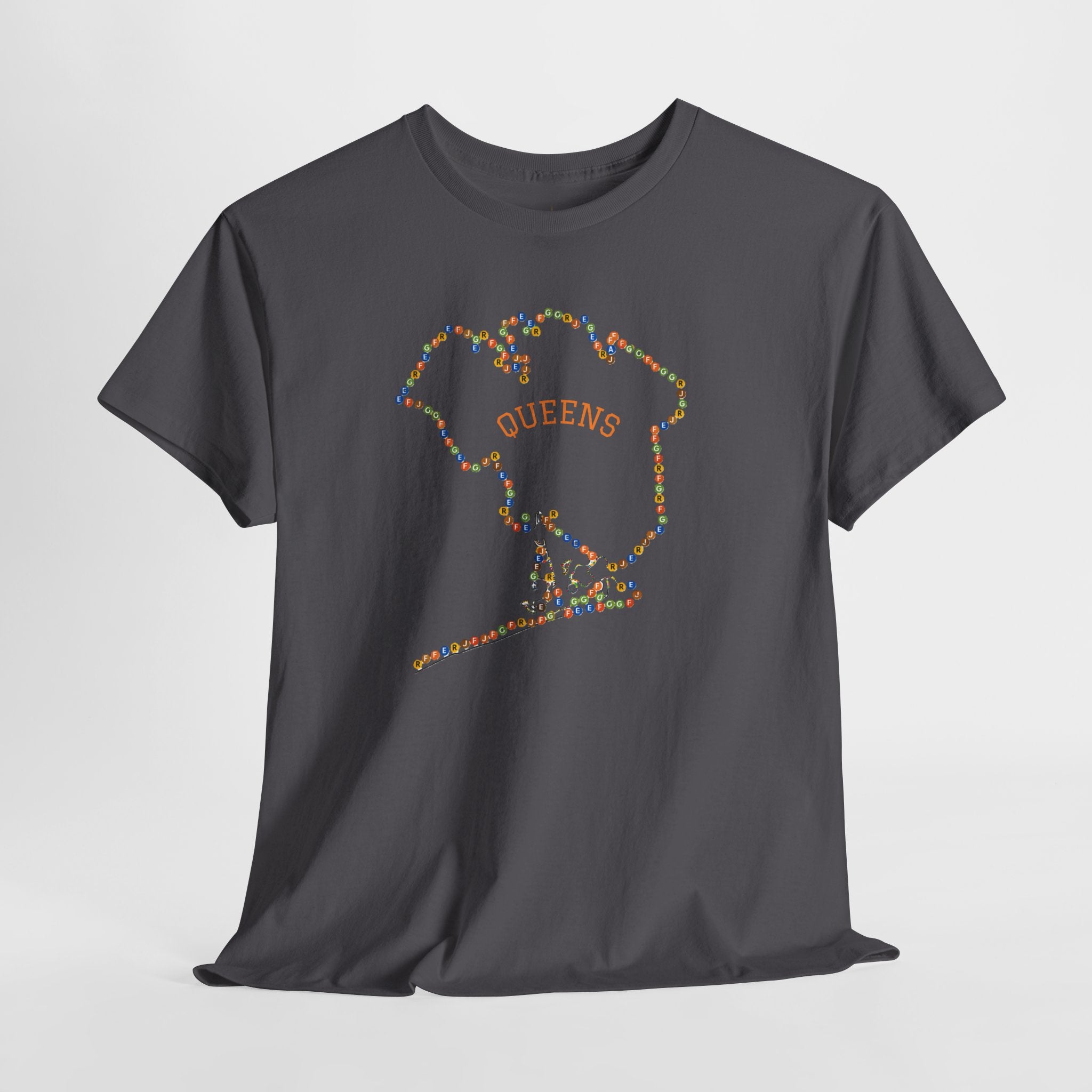 Queens Map Subway Signs T-Shirt | NYC Subway Tee