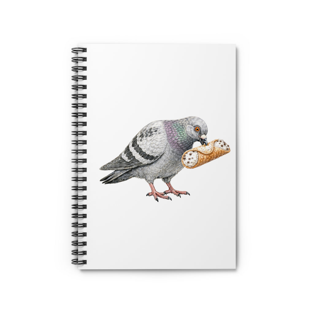 Customizable Arthur Avenue NYC Pigeon Spiral Journal | Bronx Little Italy Bird Lovers Notebook