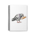Customizable Arthur Avenue NYC Pigeon Spiral Journal | Bronx Little Italy Bird Lovers Notebook