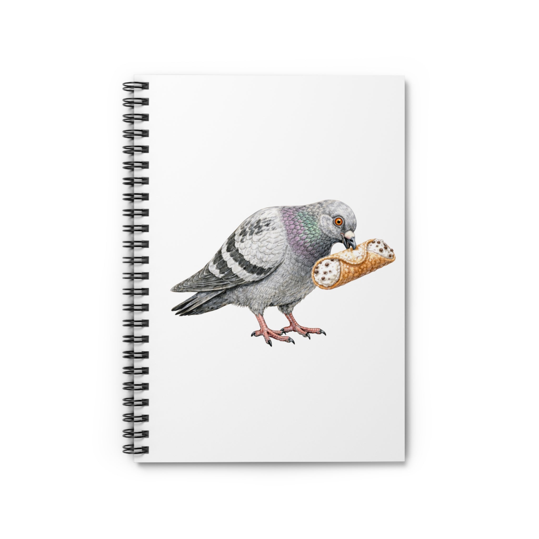 Customizable Arthur Avenue NYC Pigeon Spiral Journal | Bronx Little Italy Bird Lovers Notebook
