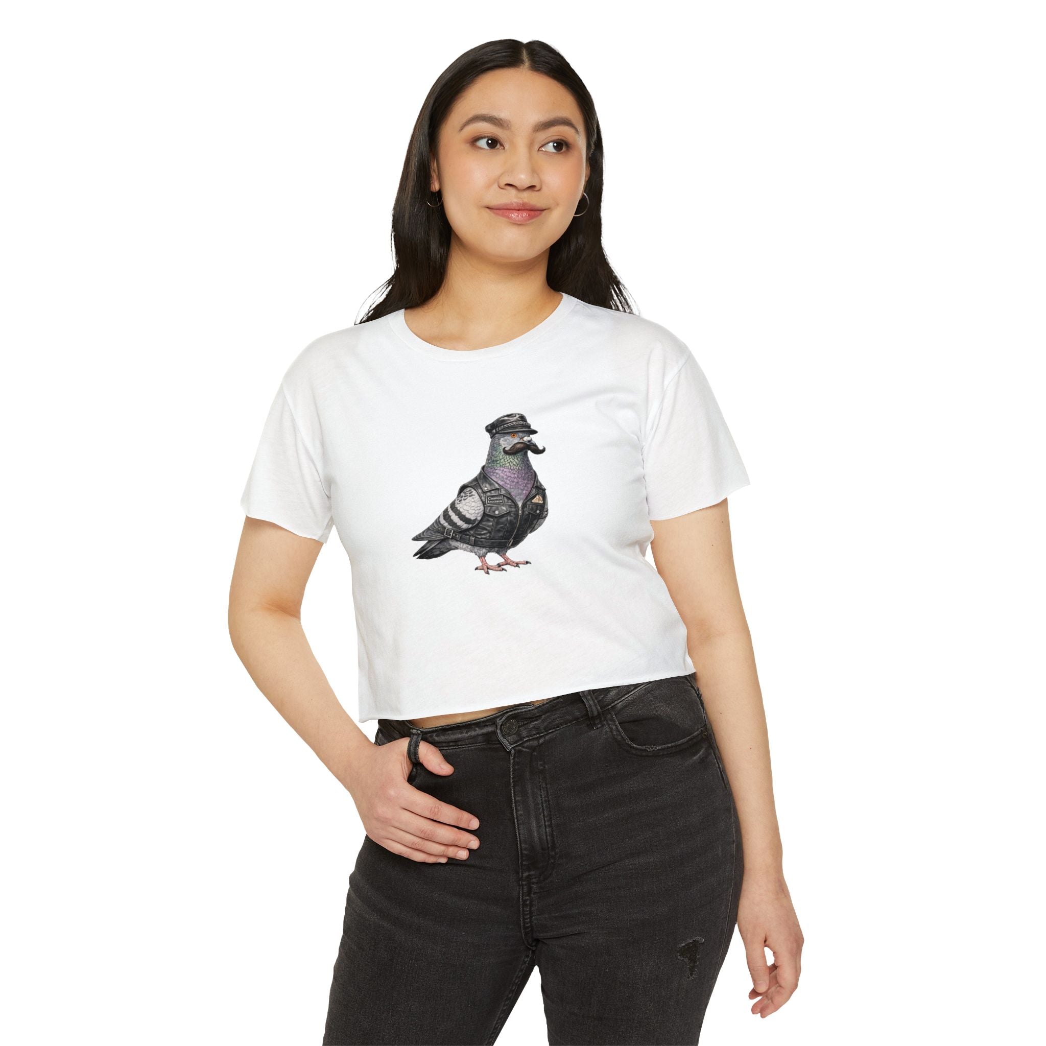 Customizable Chelsea NYC Pigeon Crop Top