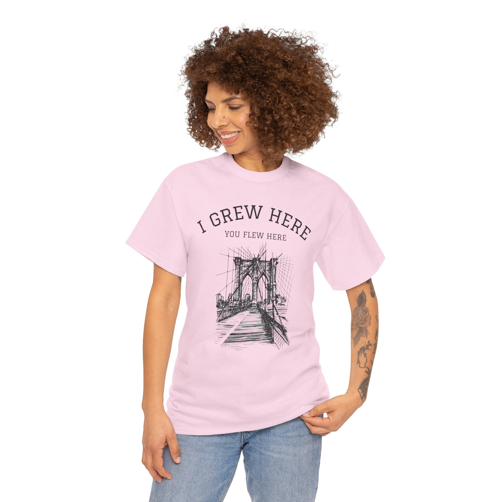 Brooklyn Bridge T-Shirt | I Grew Here You Flew Here New York Tee