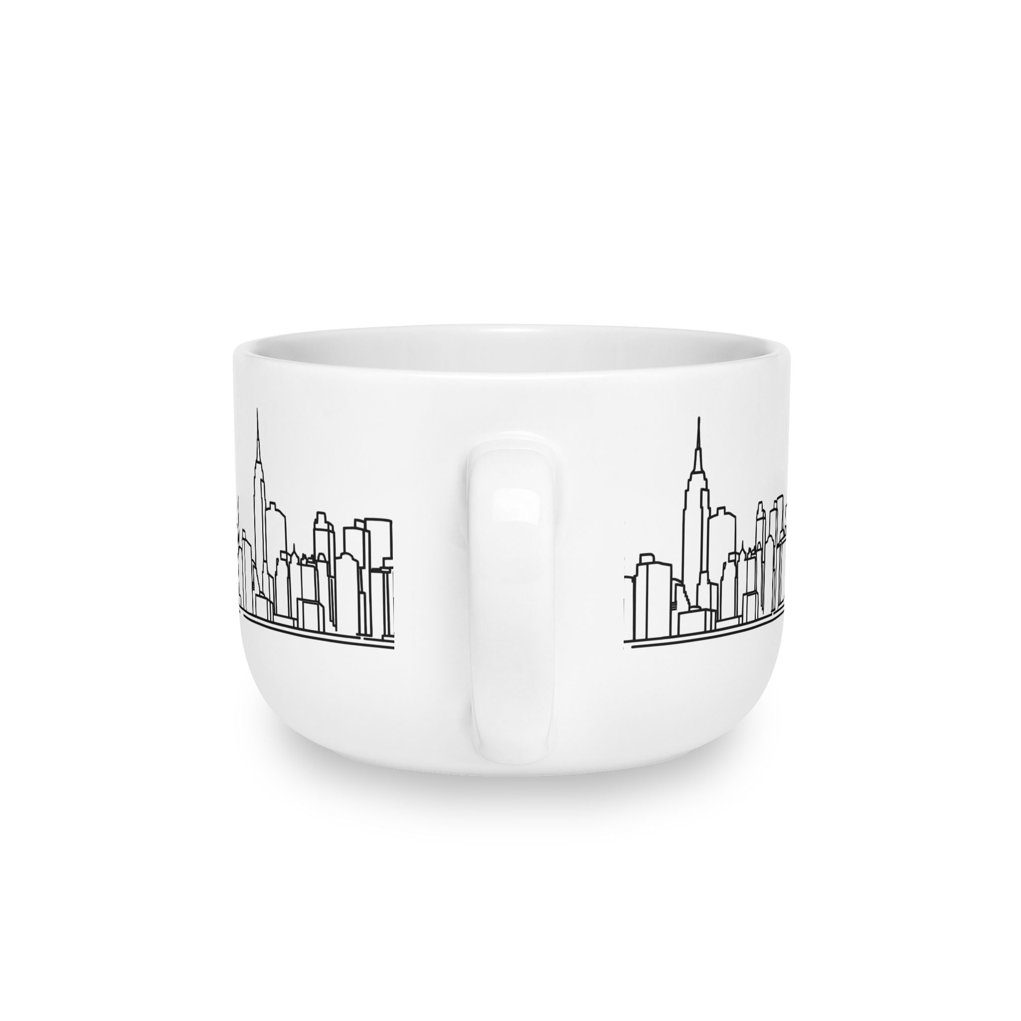 Manhattan Skyline Clam Chowder 25oz Ceramic Soup Bowl