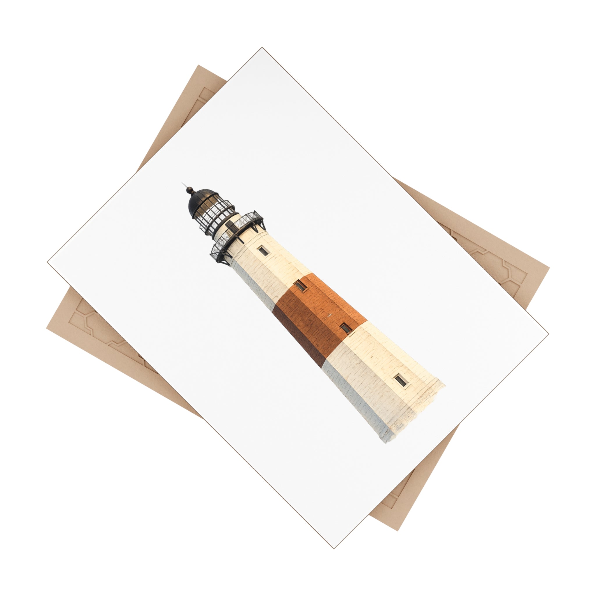 Montauk Lighthouse Ceramic Shower Bath Tile 6" x 8"