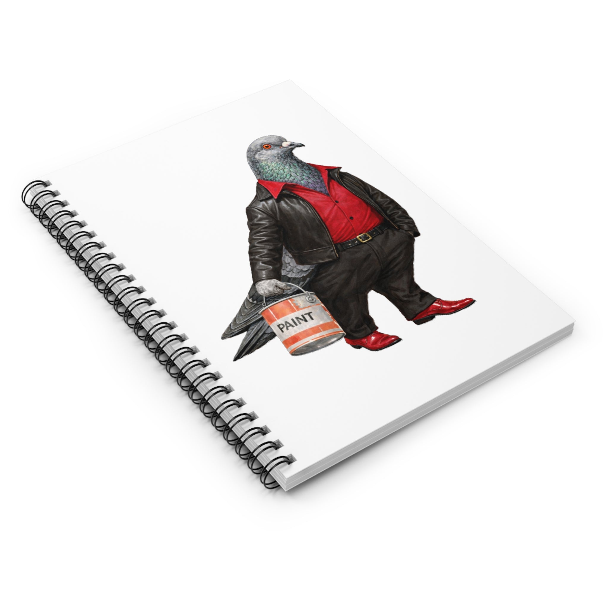 Customizable Bay Ridge NYC Pigeon Spiral Journal | Brooklyn Saturday Night Fever Bird Lovers Notebook