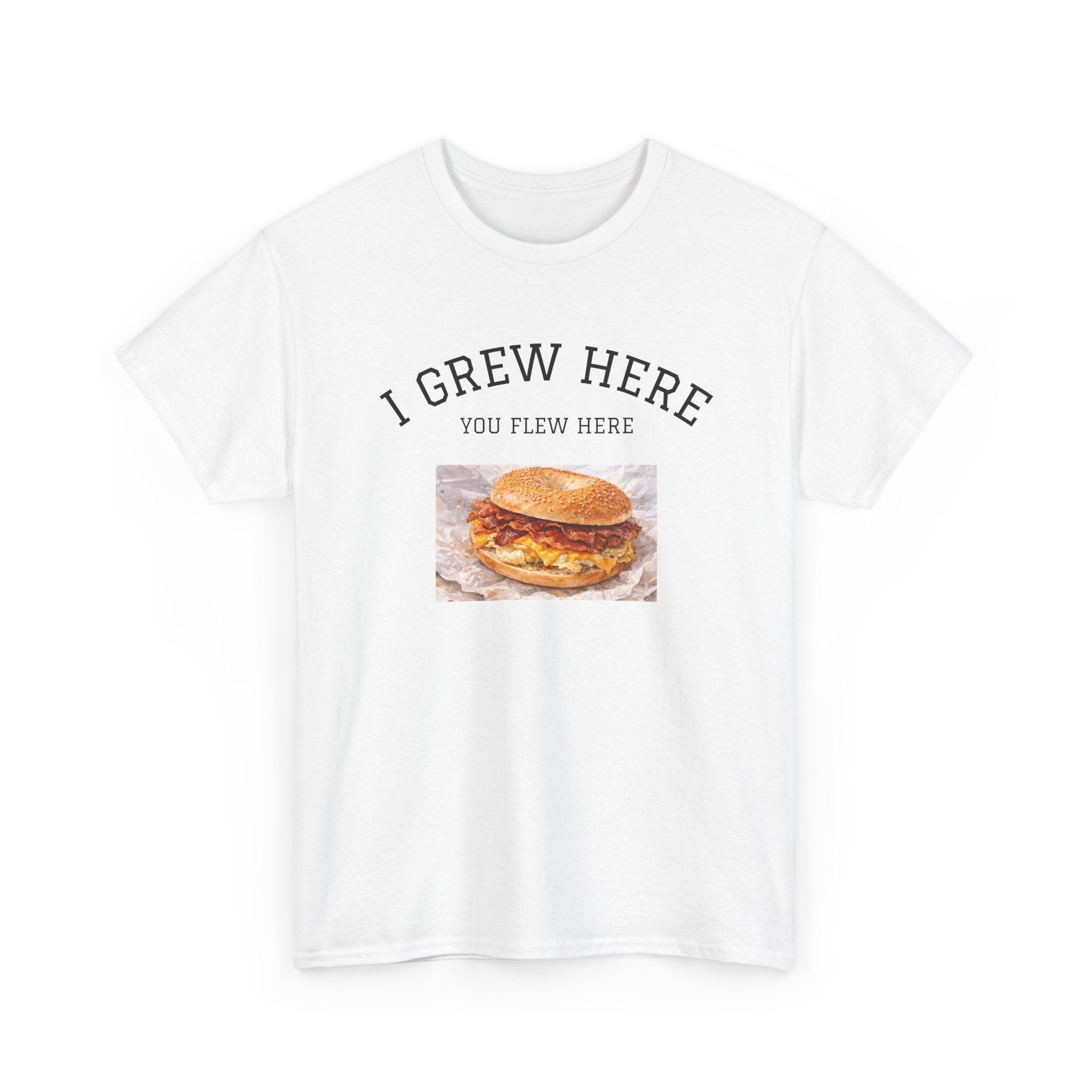 Bacon Egg and Cheese T-Shirt | I Grew Here You Flew Here New York City Bodega Food Tee