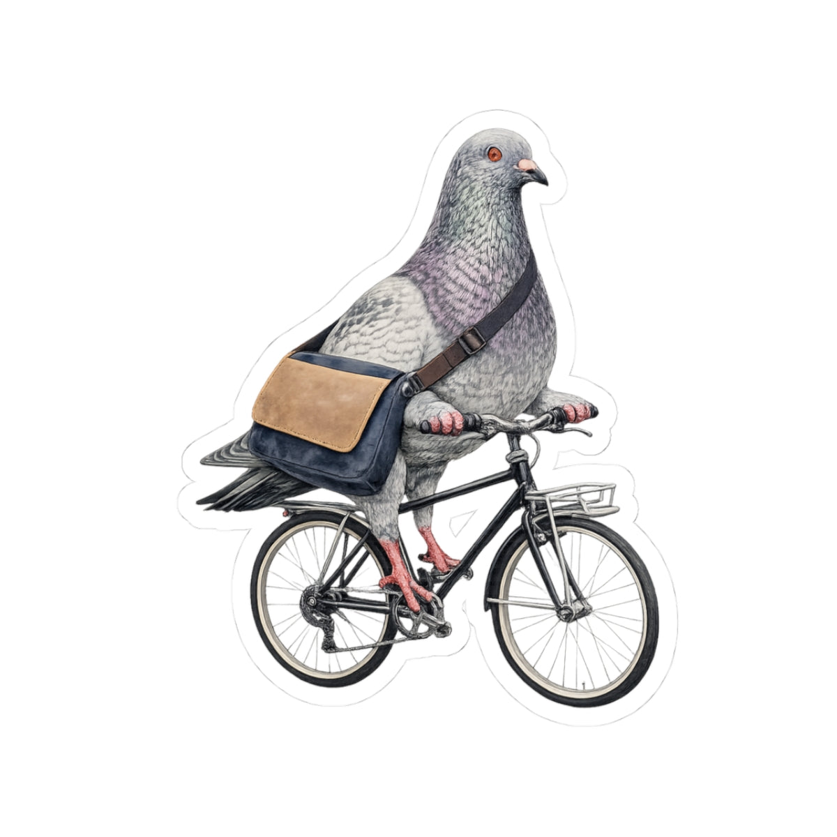 Midtown NYC Pigeon 3" x 3" Sticker