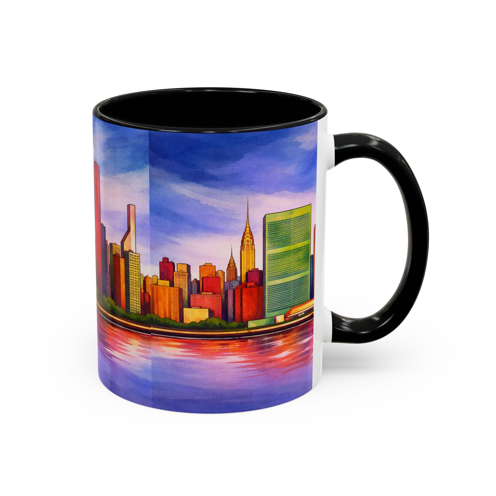 Colorful Midtown Manhattan Skyline NYC Accent Coffee Mug