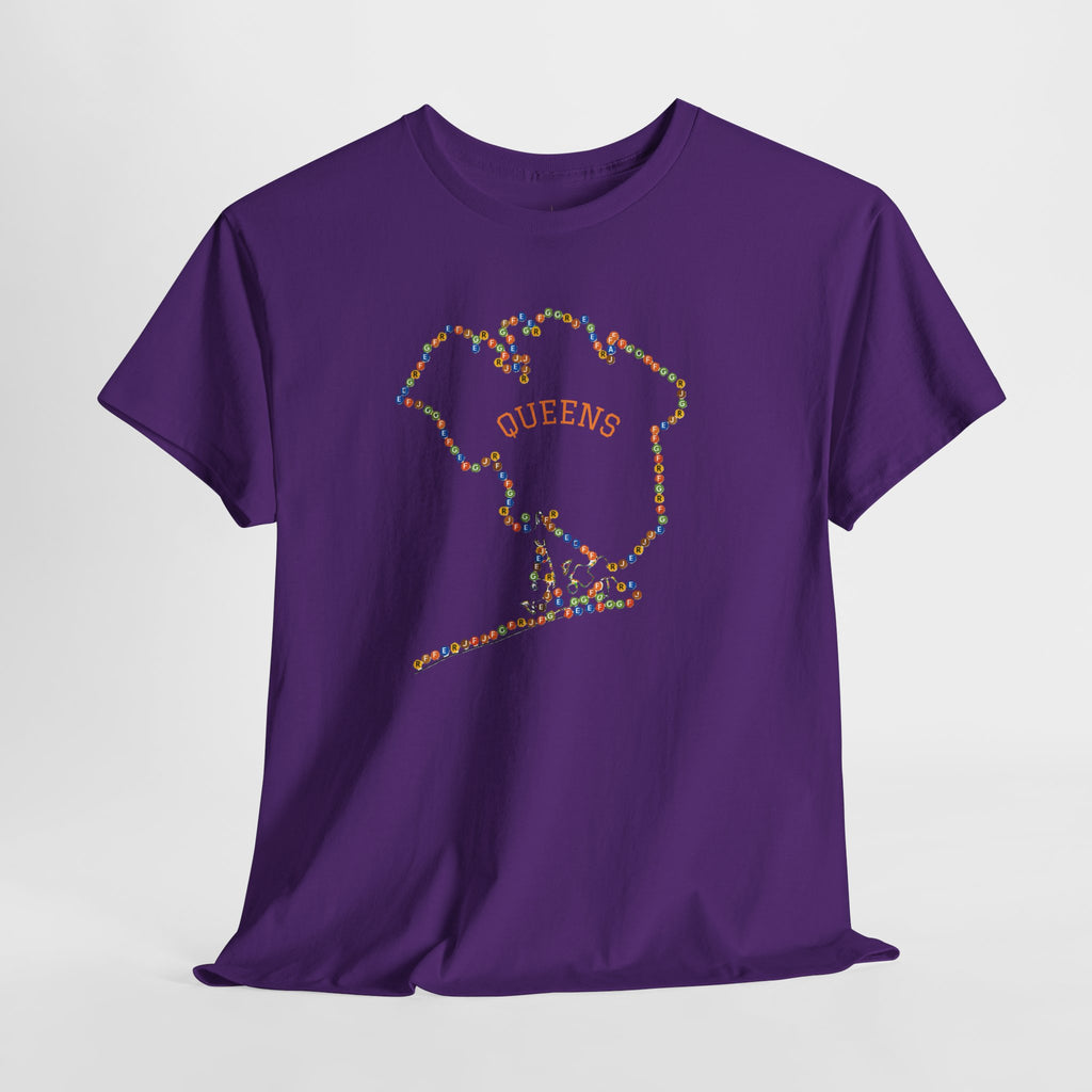 Queens Map Subway Signs T-Shirt | NYC Subway Tee