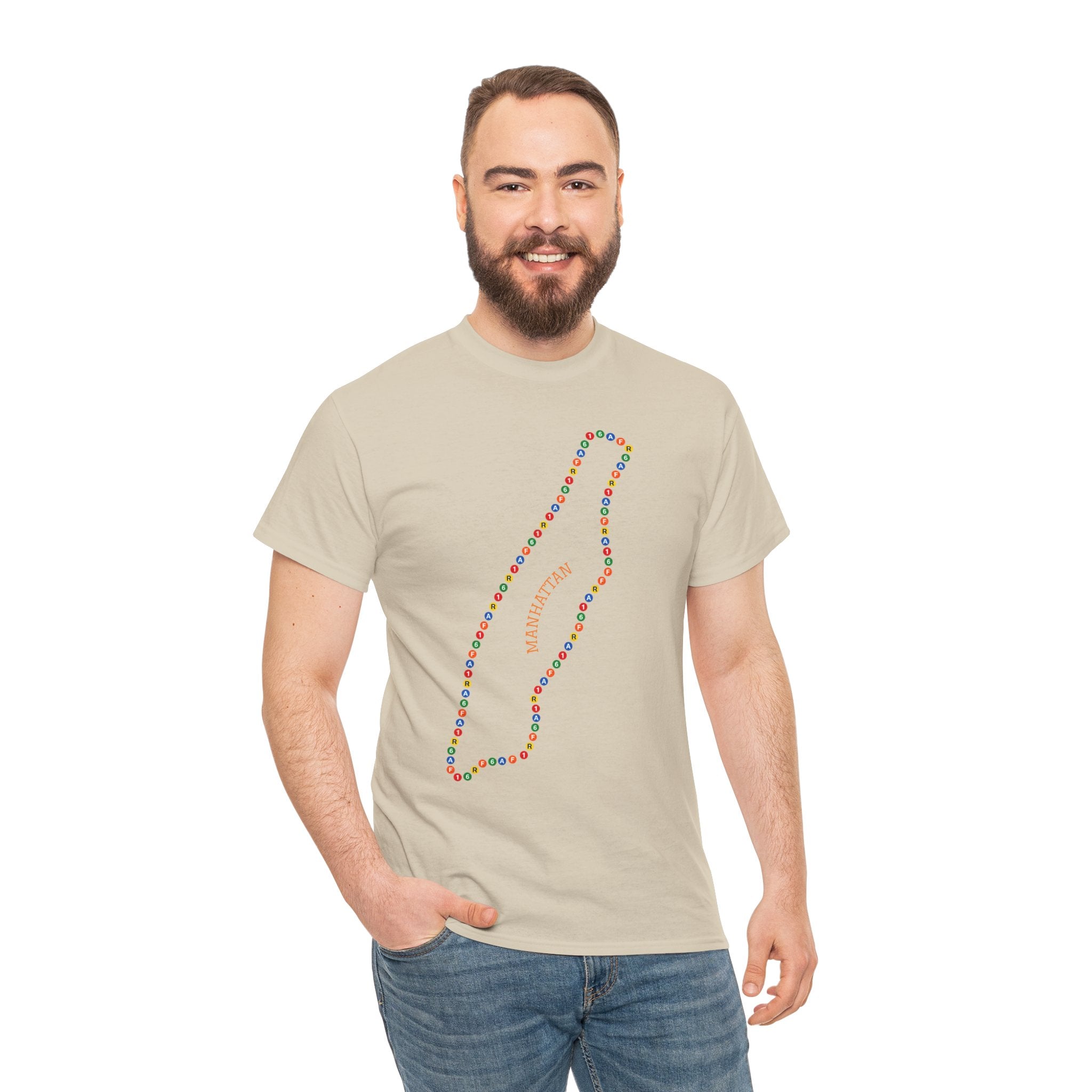 Manhattan Map Subway Signs T-Shirt | Subway Signs Tee