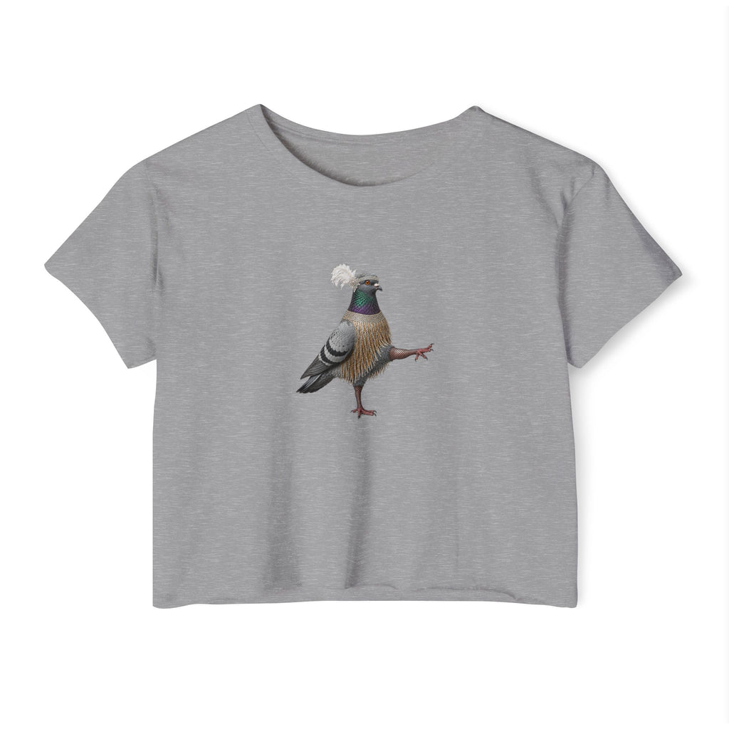 Customizable Rockefeller Center NYC Pigeon Crop Top