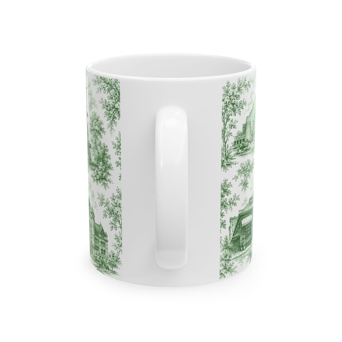 Cincinnati Blue Toile de Jouy Ceramic Mug — Coffee mug 11oz