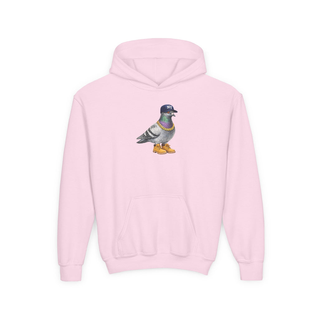 Customizable Bronx NYC Pigeon NYC Kids Hoodie | New York Baseball Sports Fan Bird Lovers Childrens Hooded Sweatshirt