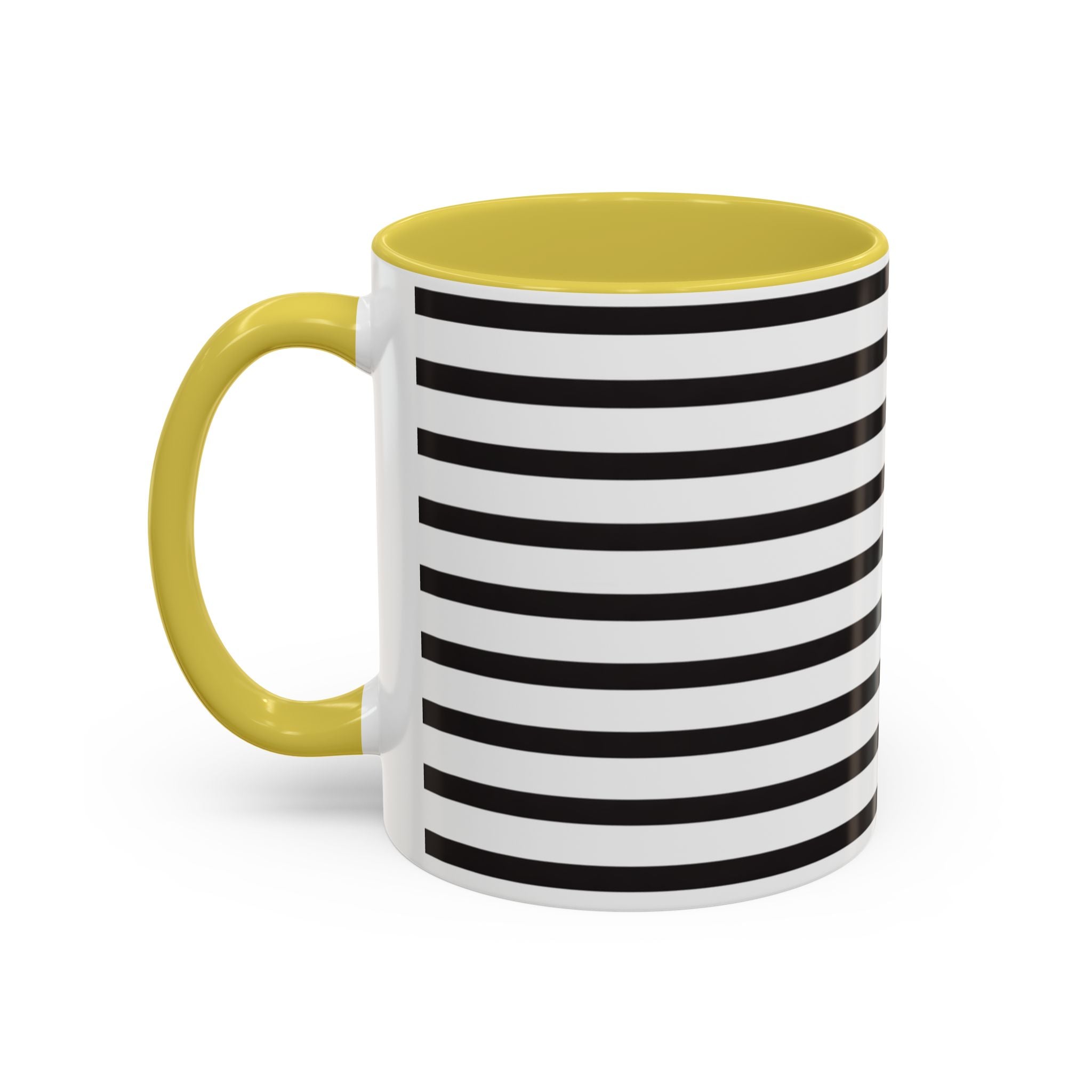 Rainy Day Stripes Mug | Yellow Coffee Cup