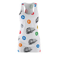 NYC Subway Line Icons Racerback Dress — New York Train Swim Cover-up
