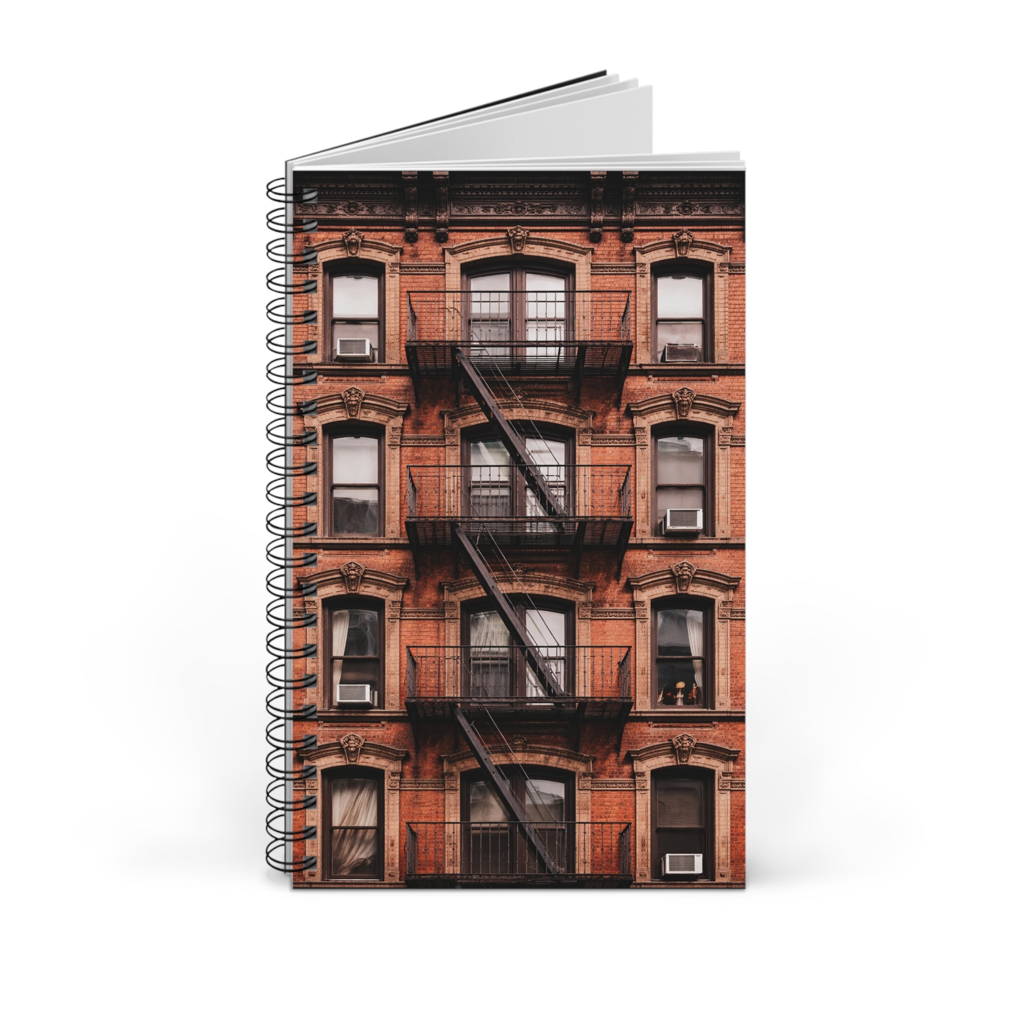 Cuaderno New York Tenement - Cuaderno espiral de arquitectura de Nueva York