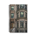 Diario en espiral Brownstone de Nueva York Cuaderno de la ciudad de Nueva York