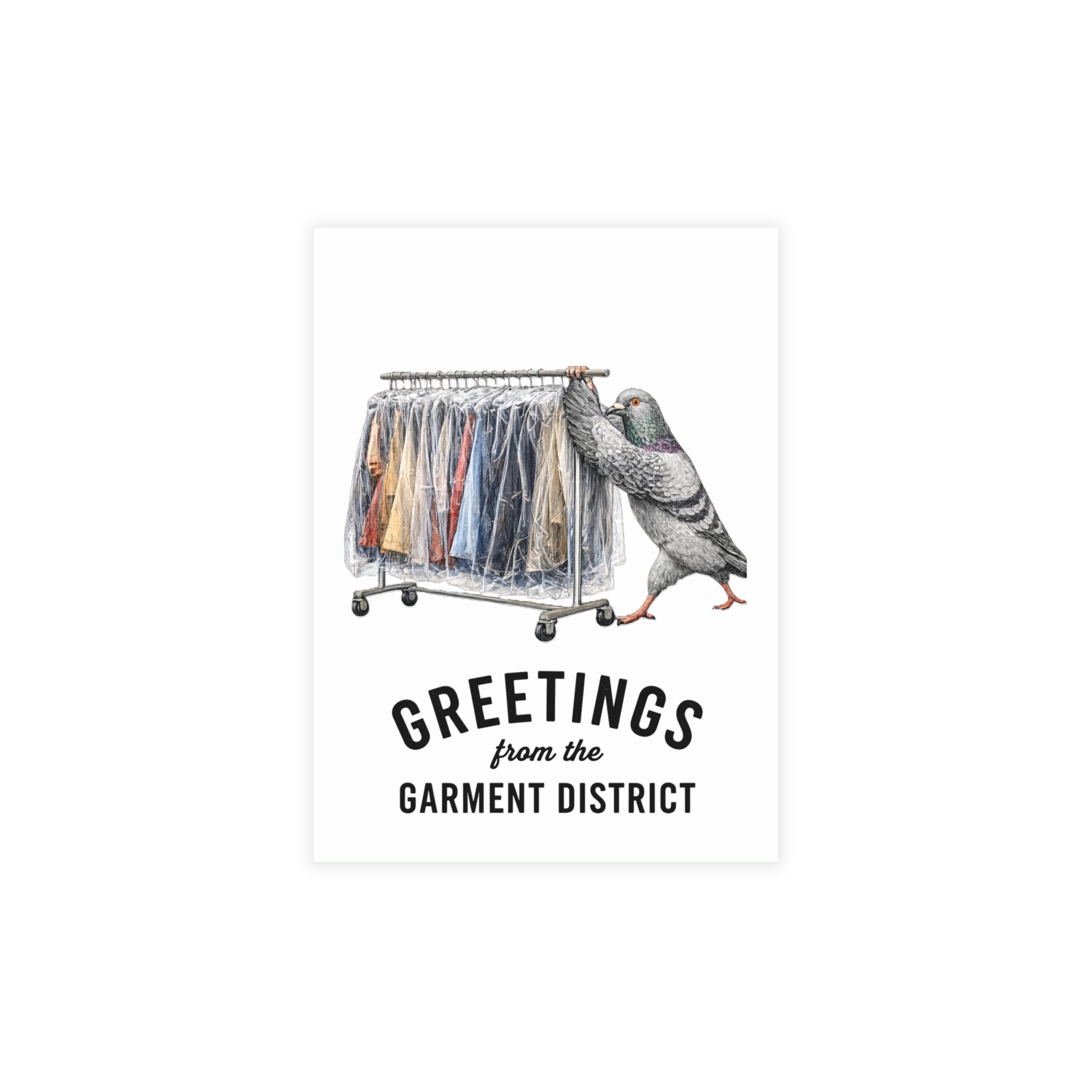 Garment District NYC Pigeon Postcard Bundle (envelopes included)