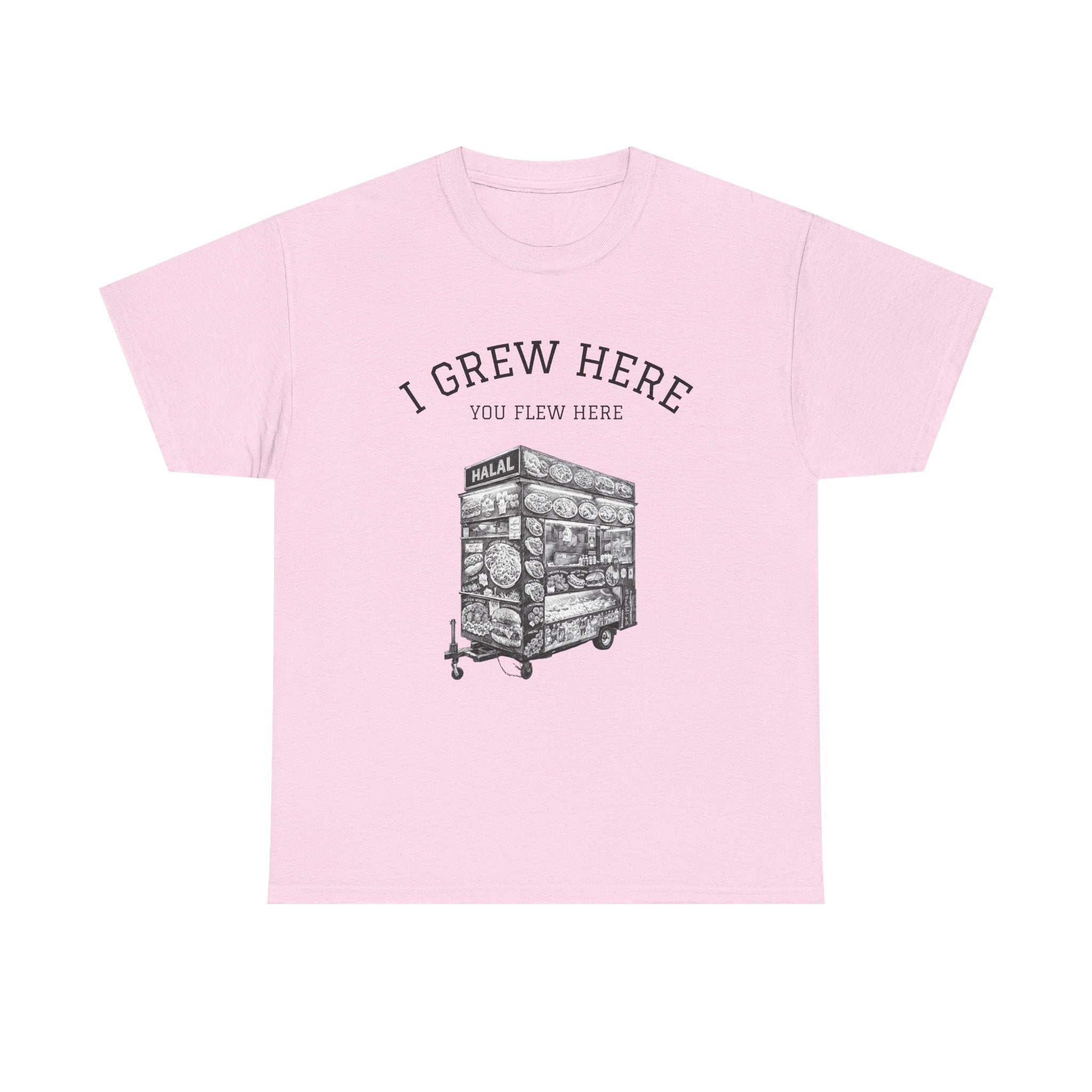 NYC Halal Food Cart Tee | New York I Grew Here You Flew Here T-Shirt