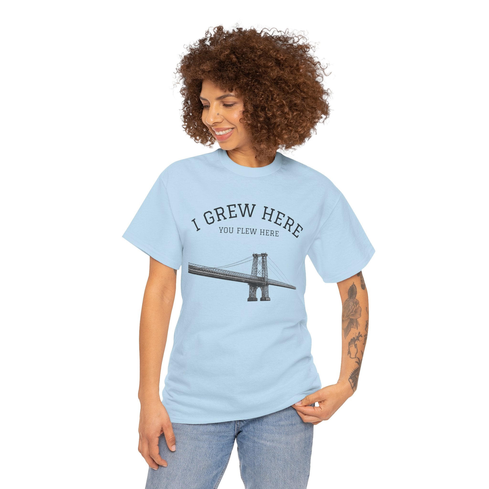 Williamsburg Bridge T-Shirt | I Grew Here You Flew Here Brooklyn NYC Tee