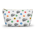 New York Subway Train Transit Icons Large Accessory Pouch — T-Bottom Makeup Bag