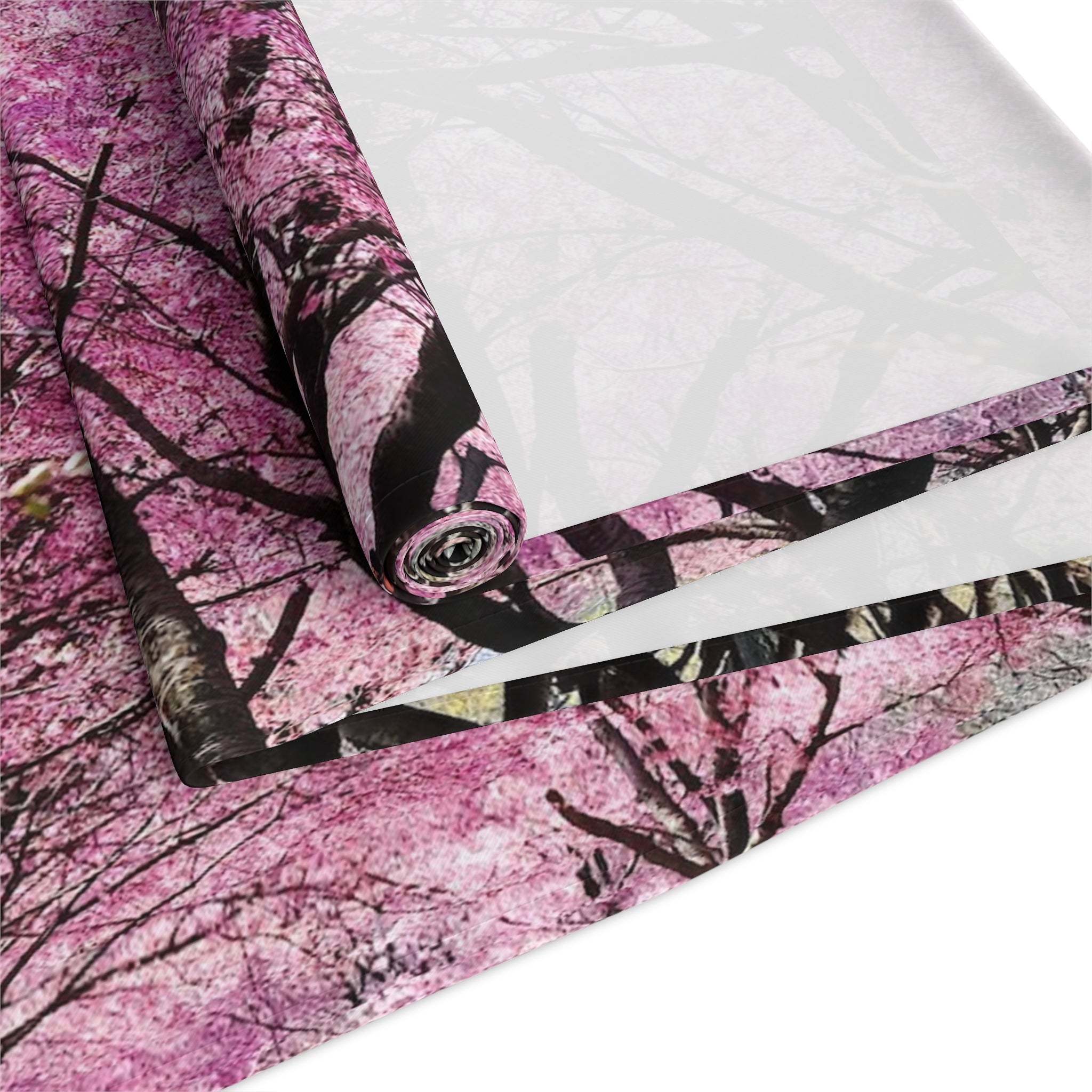 Flushing Meadows Corona Park Cherry Blossoms Table Runner — Queens Flowers Dining Table Decor