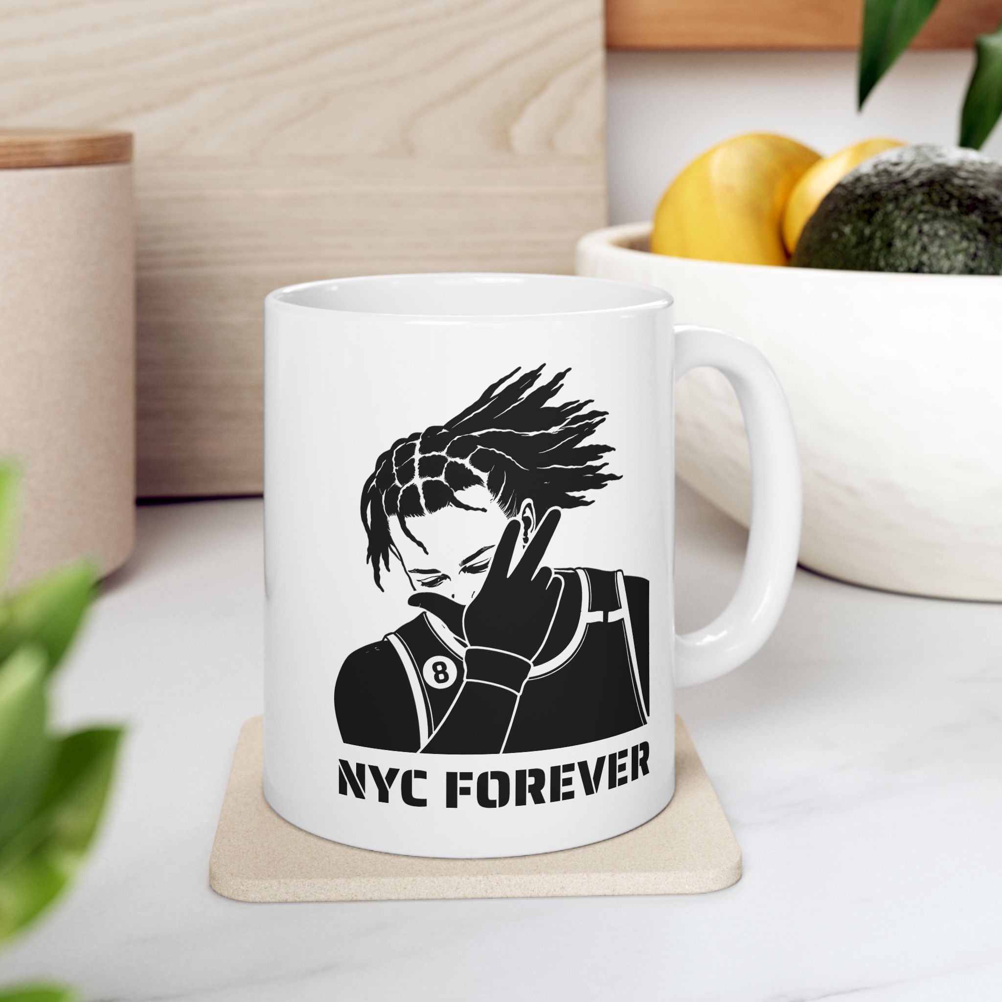 Jalen Brunson NYC Forever Mug | New York Basketball Ceramic Mug