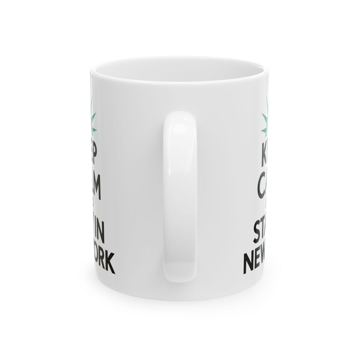 'Keep Calm and Stay in New York' Ceramic Coffee Cup, 11oz