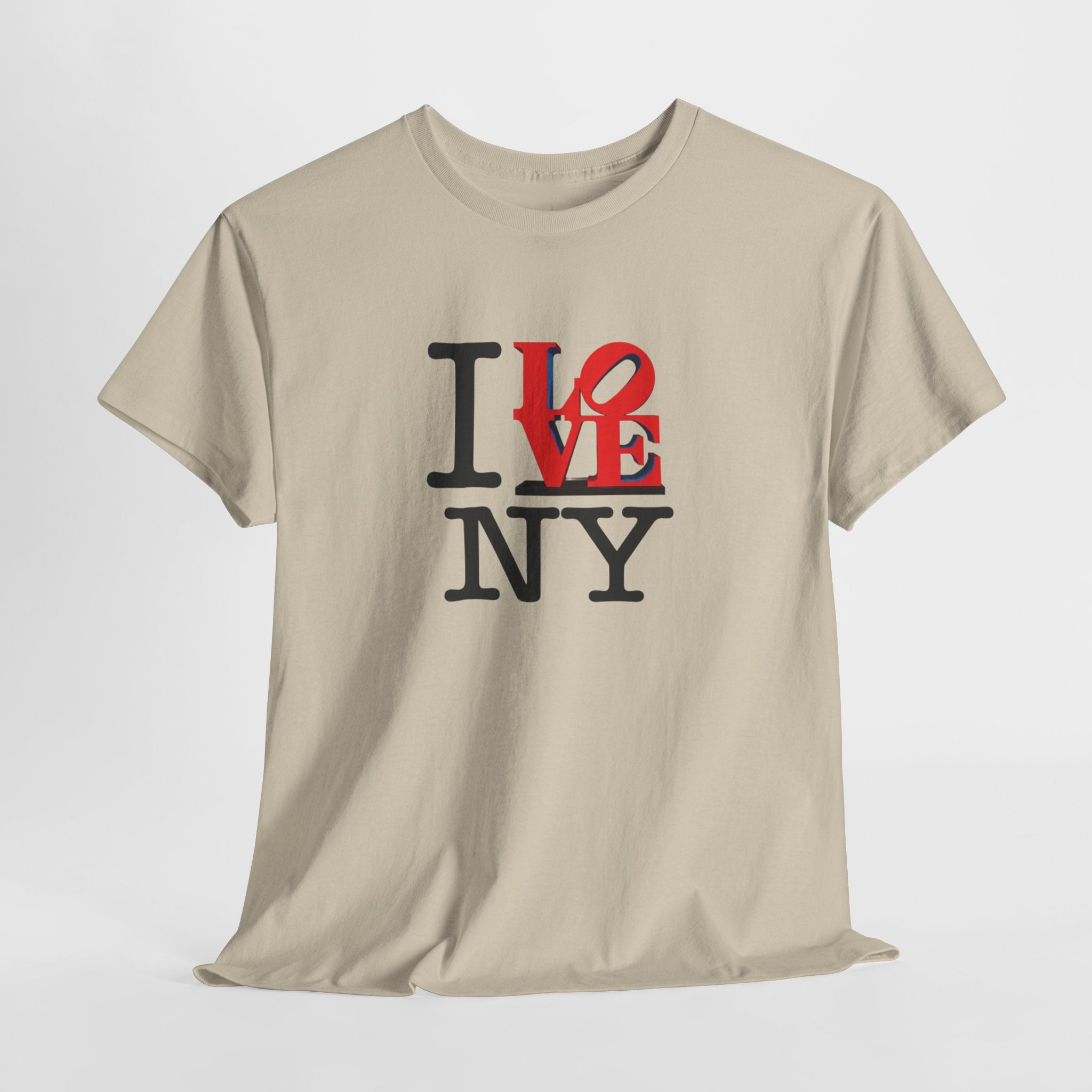 I Love NY Heavy Cotton Tee    NYC Gift Souvenir T-Shirt