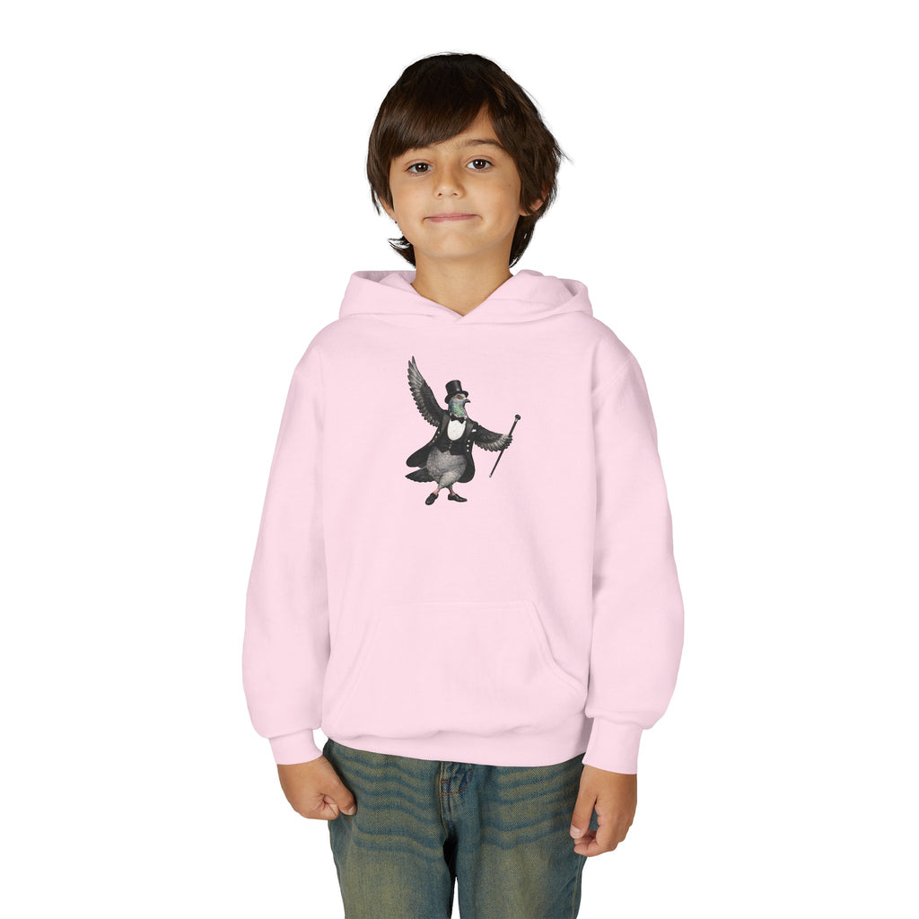 Sudadera con capucha para niños de Broadway NYC con paloma personalizable | Sudadera con capucha para niños amantes de las aves y el teatro de Nueva York