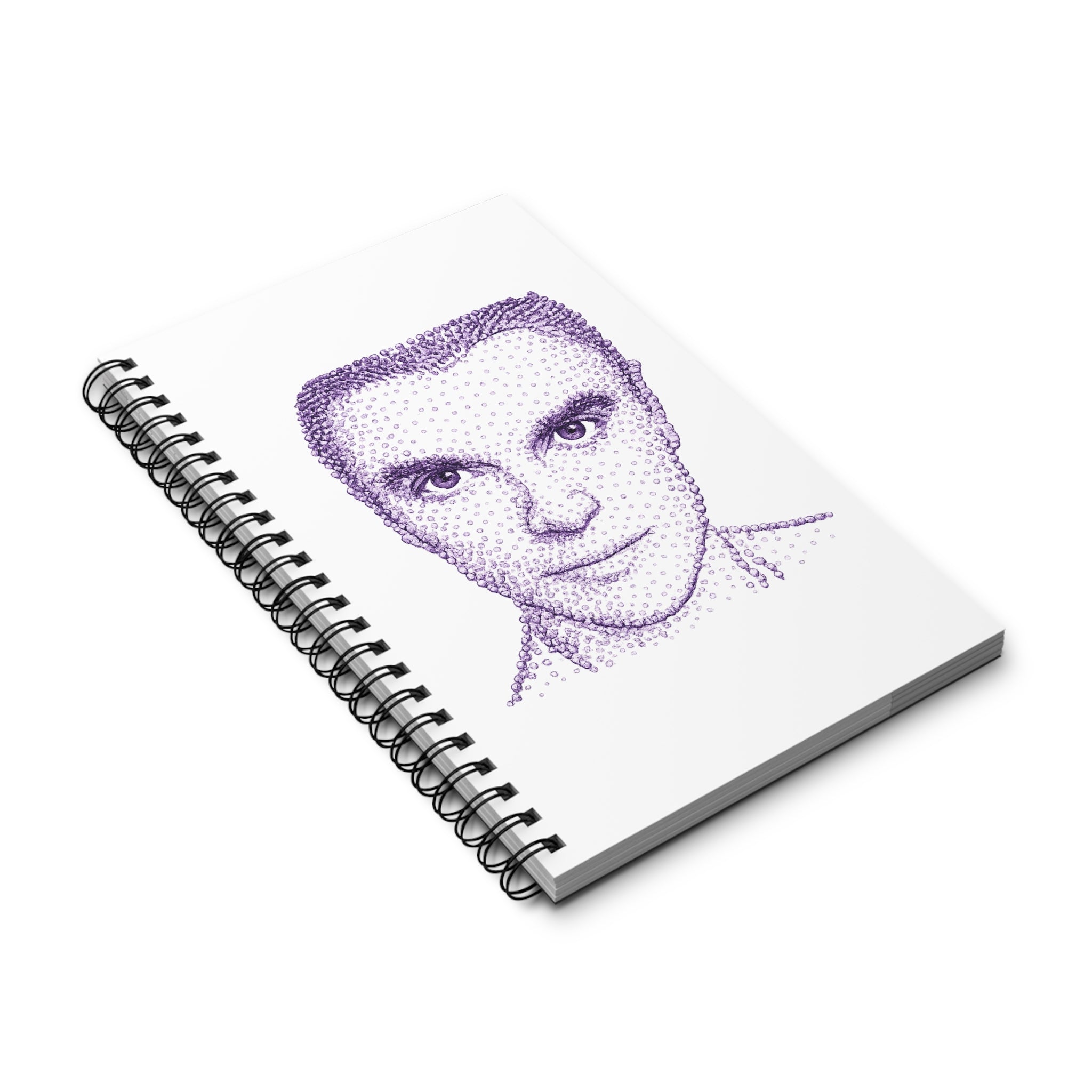 Customizable Alien David Byrne Spiral Journal | NYC Music Talking Heads Notebook