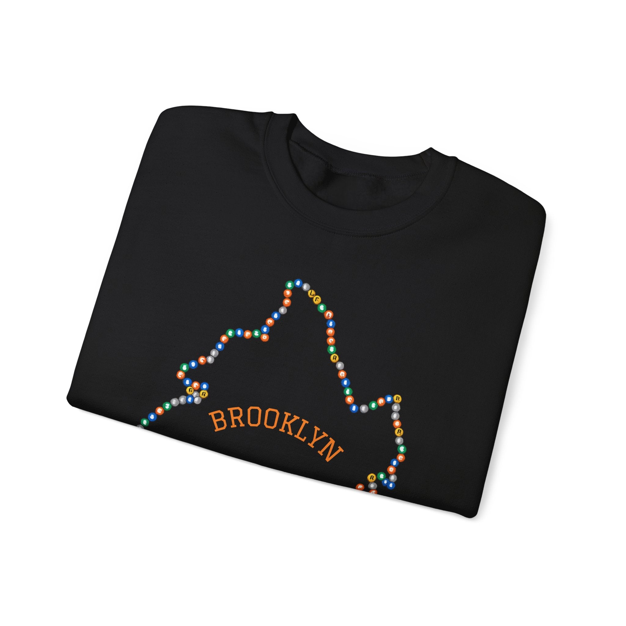 Sudadera con mapa del metro de Brooklyn | Suéter de cuello redondo de NYC