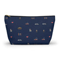 Icons of DUMBO Large Navy Blue Accessory Pouch — T-Bottom Makeup Bag