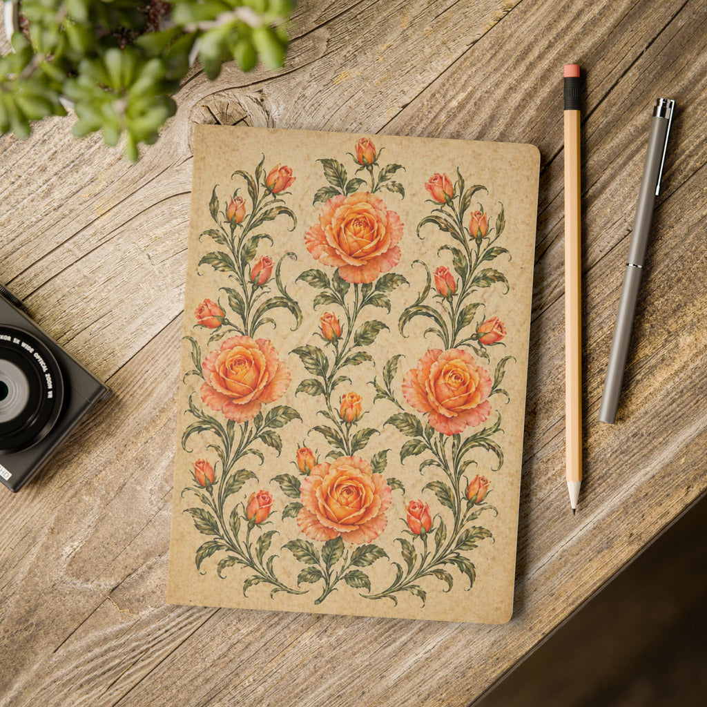 Botanical Garden Vintage-style Floral Journal 2 — Garden Softcover Notebook