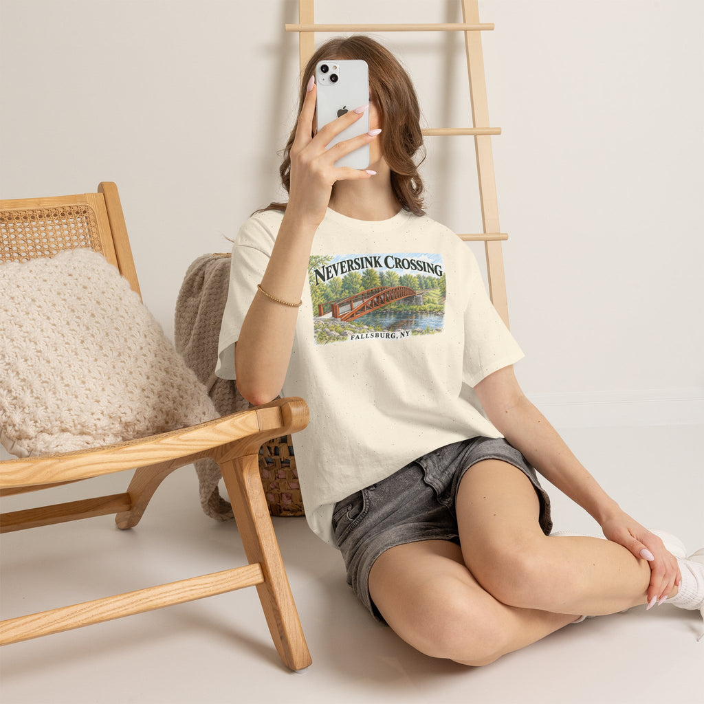 Neversink Crossing Fallsburg NY Scenic Bridge T-Shirt