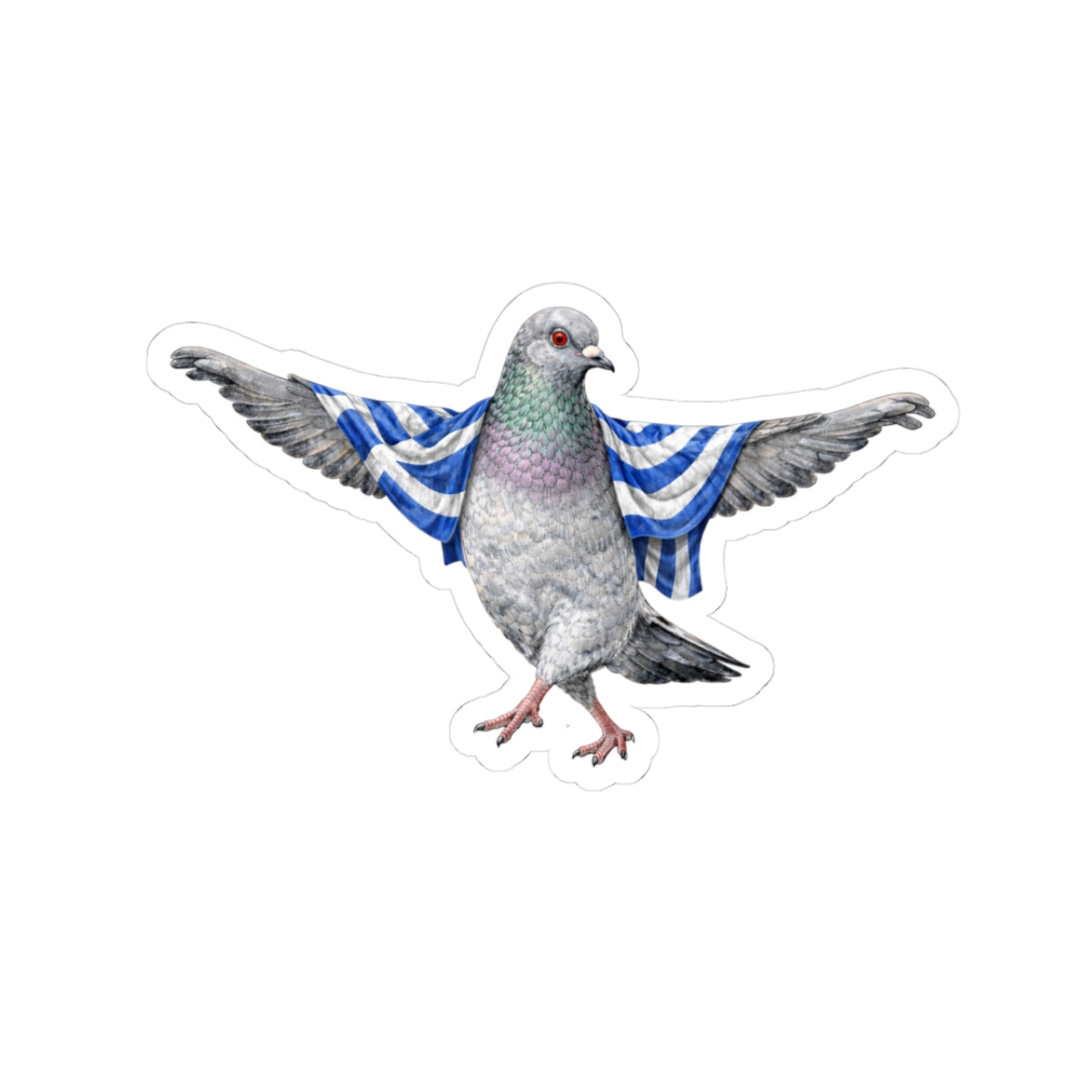 Astoria NYC Pigeon 3" x 3" Sticker