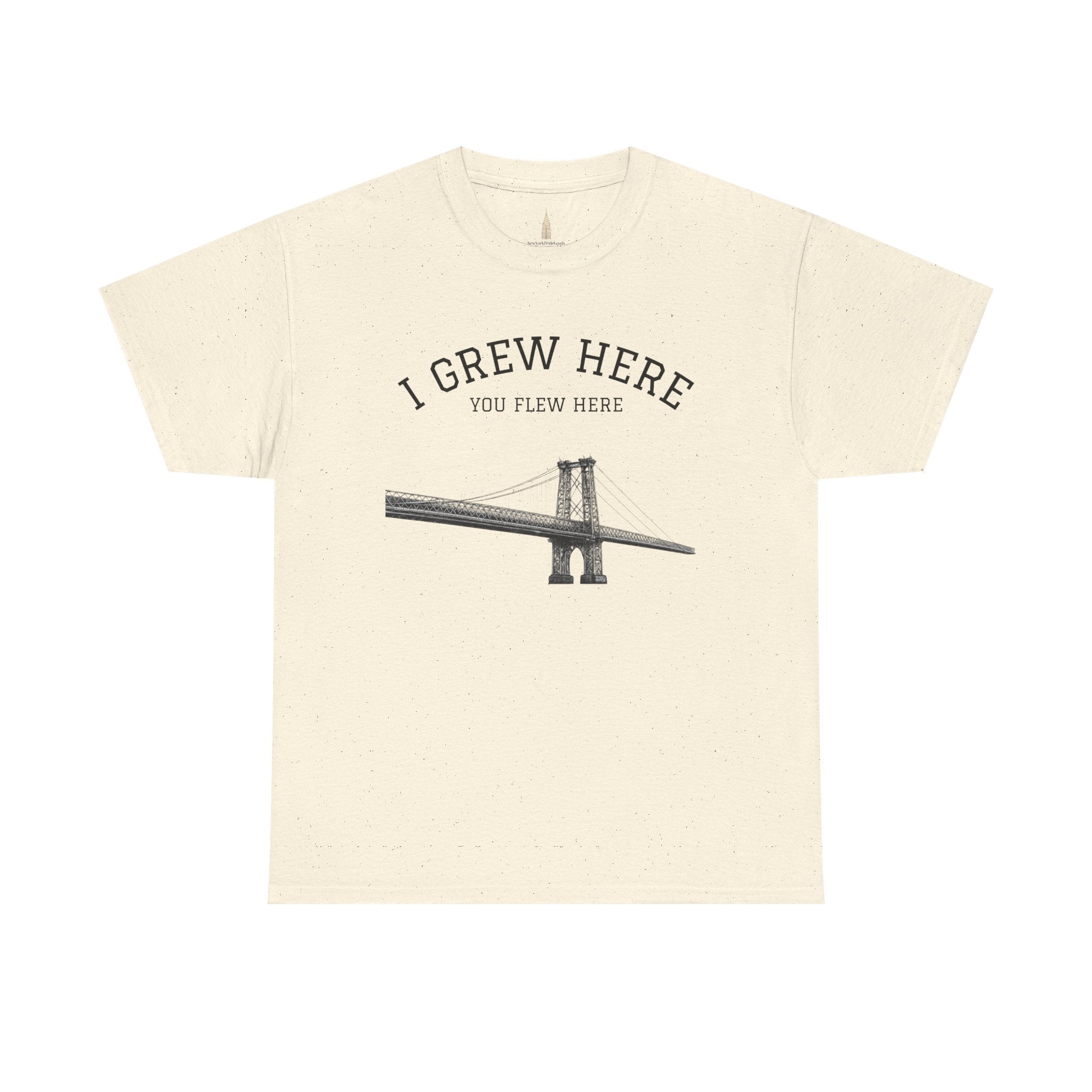 Williamsburg Bridge T-Shirt | I Grew Here You Flew Here Brooklyn NYC Tee