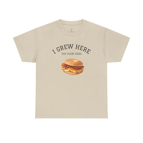 Bacon Egg and Cheese T-Shirt | I Grew Here You Flew Here New York City Bodega Food Tee