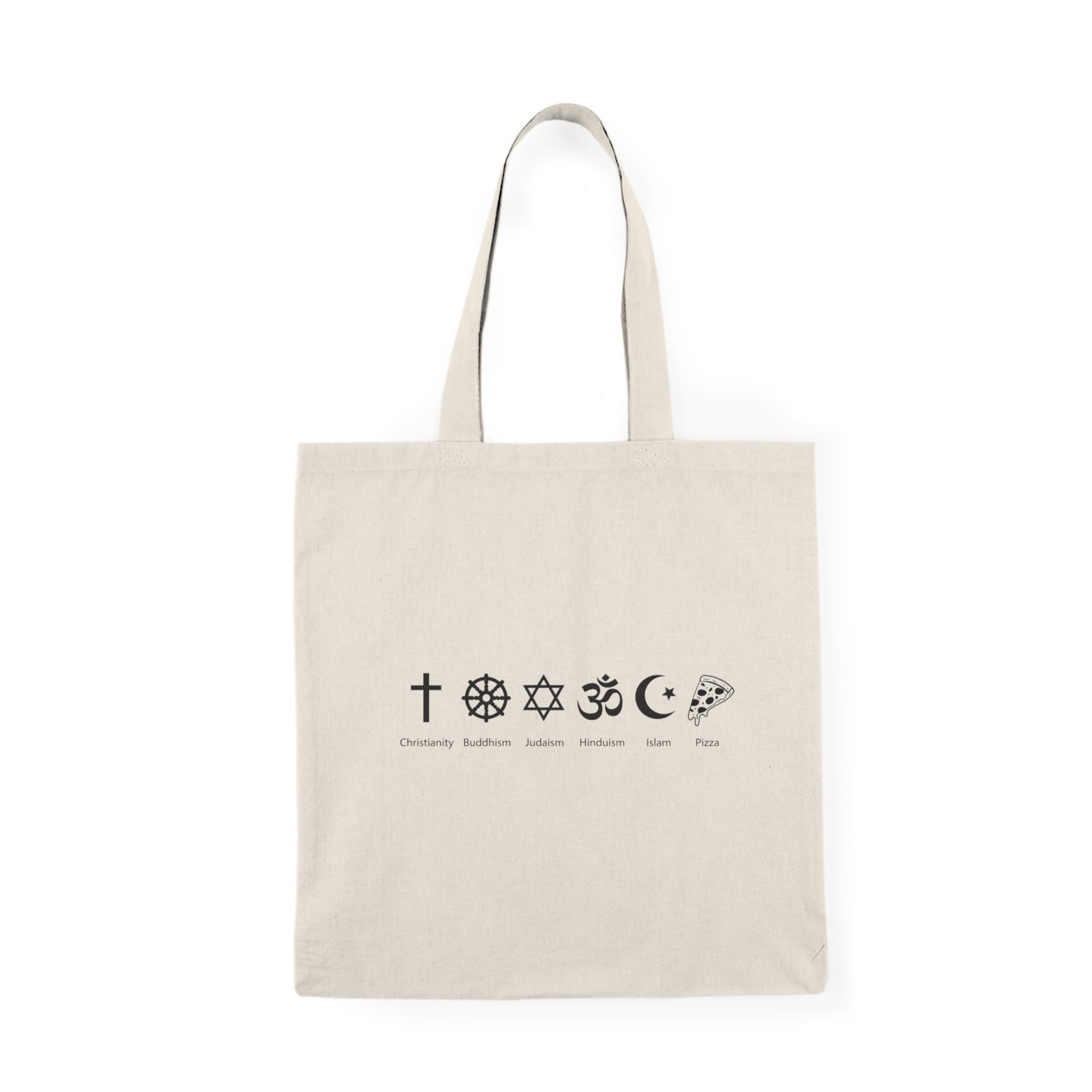 I Belive In Pizza Subway Tote Bag | Pizza Is My Religion Bag