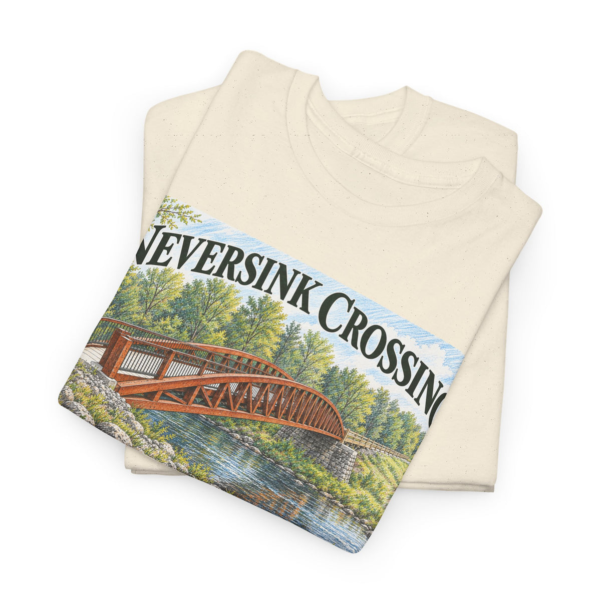 Neversink Crossing Fallsburg NY Scenic Bridge T-Shirt
