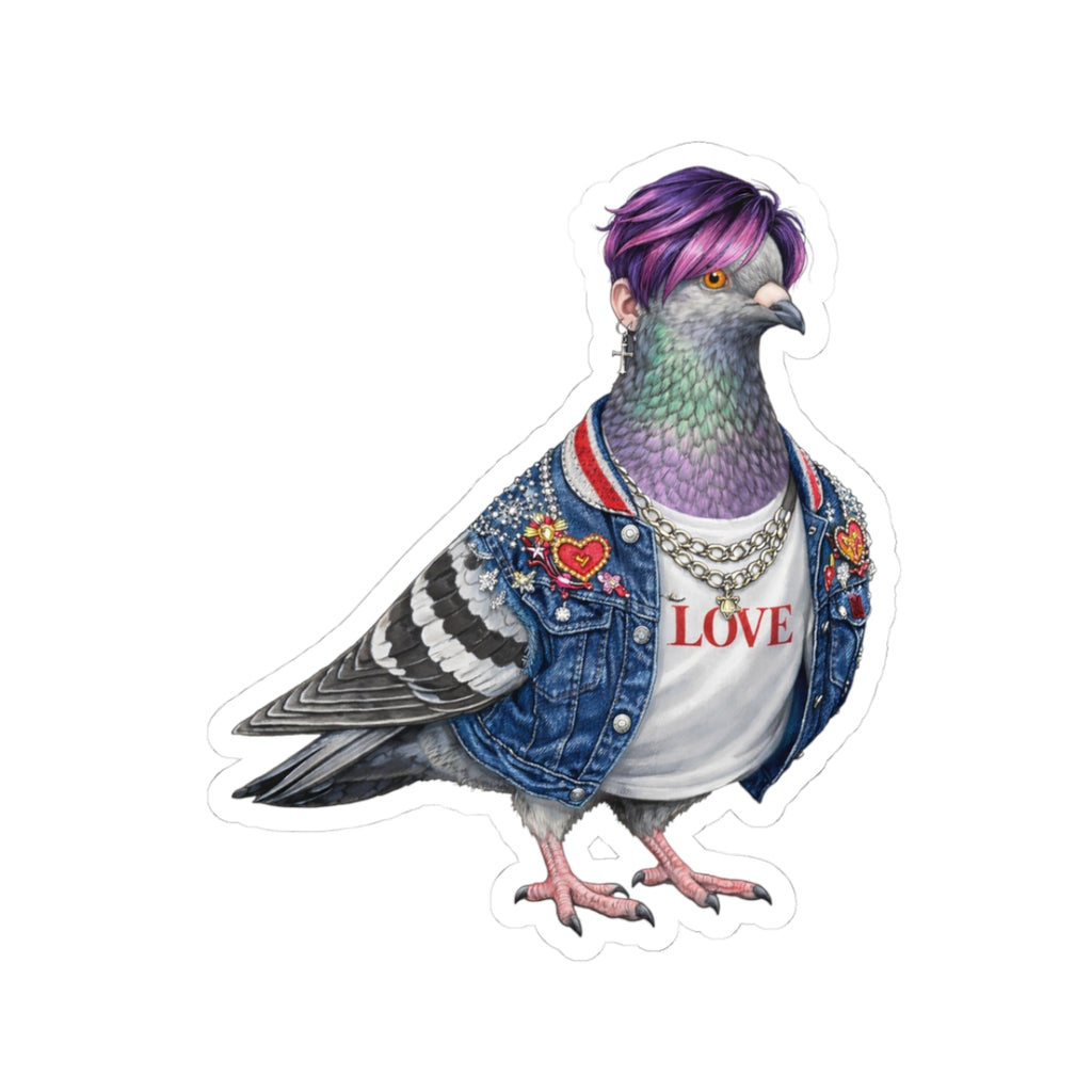 Koreatown NYC Pigeon 3" x 3" Sticker