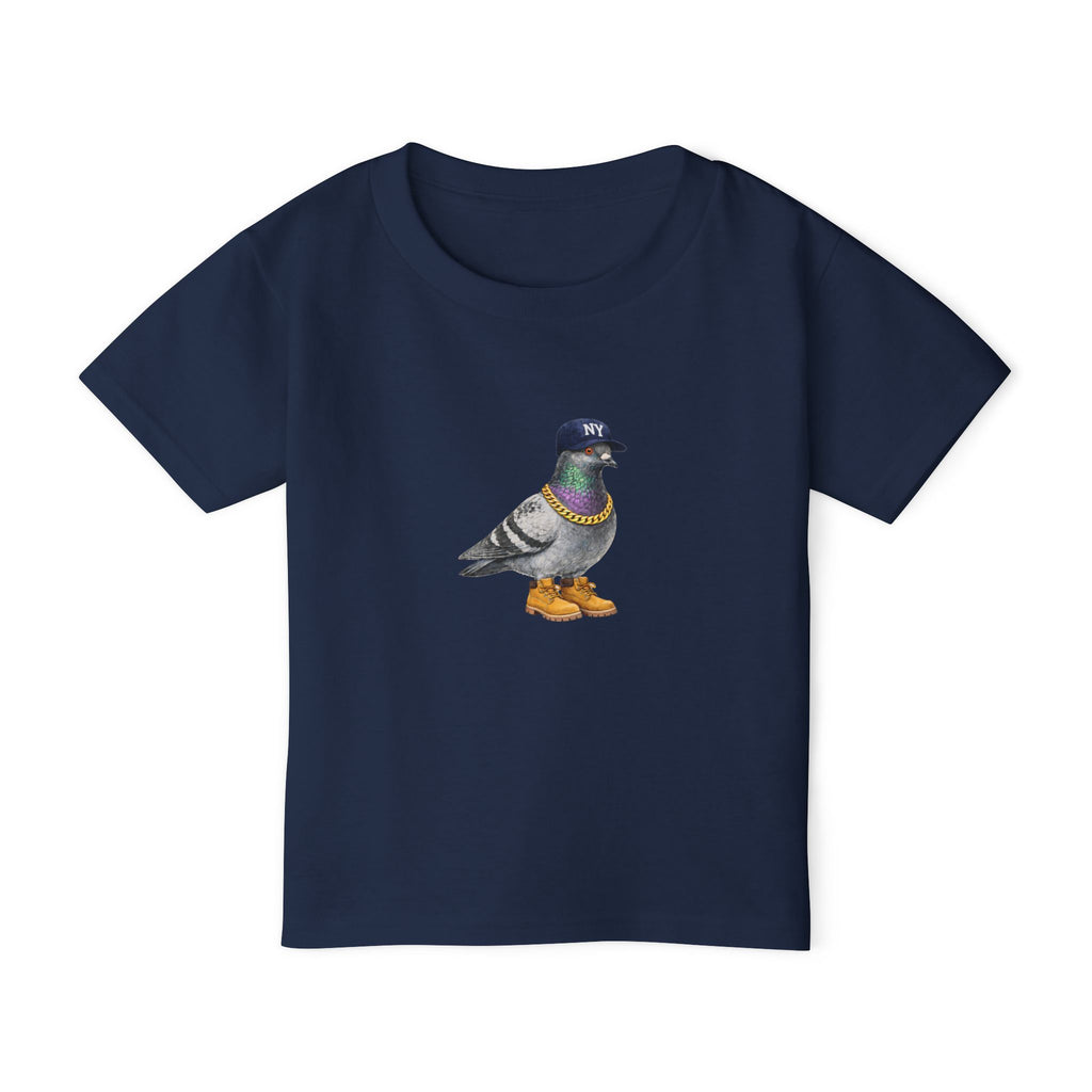 Bronx NYC Pigeon NYC Kids Toddler T-Shirt — Baseball Fan Bird Lover Graphic Childrens Tee