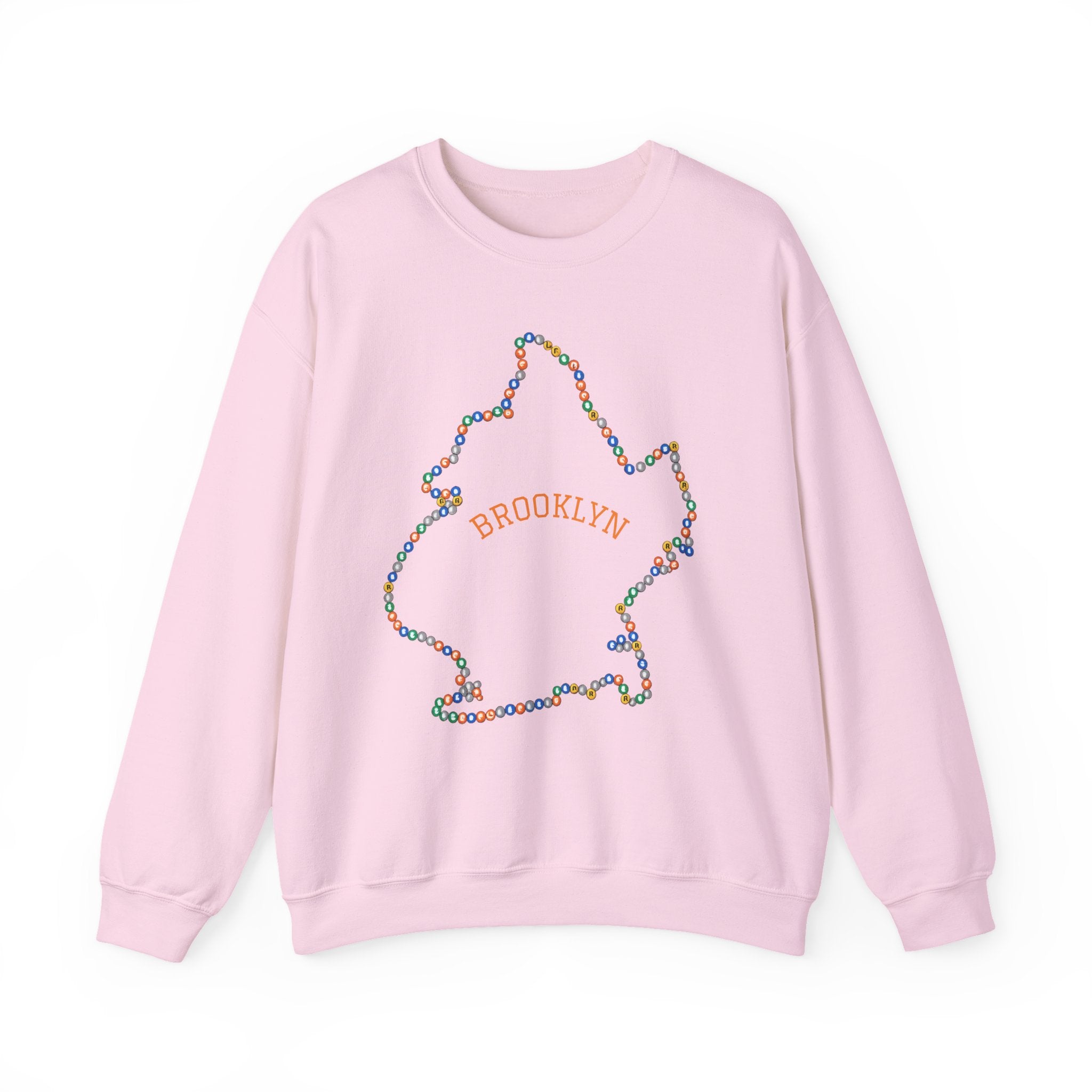 Sudadera con mapa del metro de Brooklyn | Suéter de cuello redondo de NYC