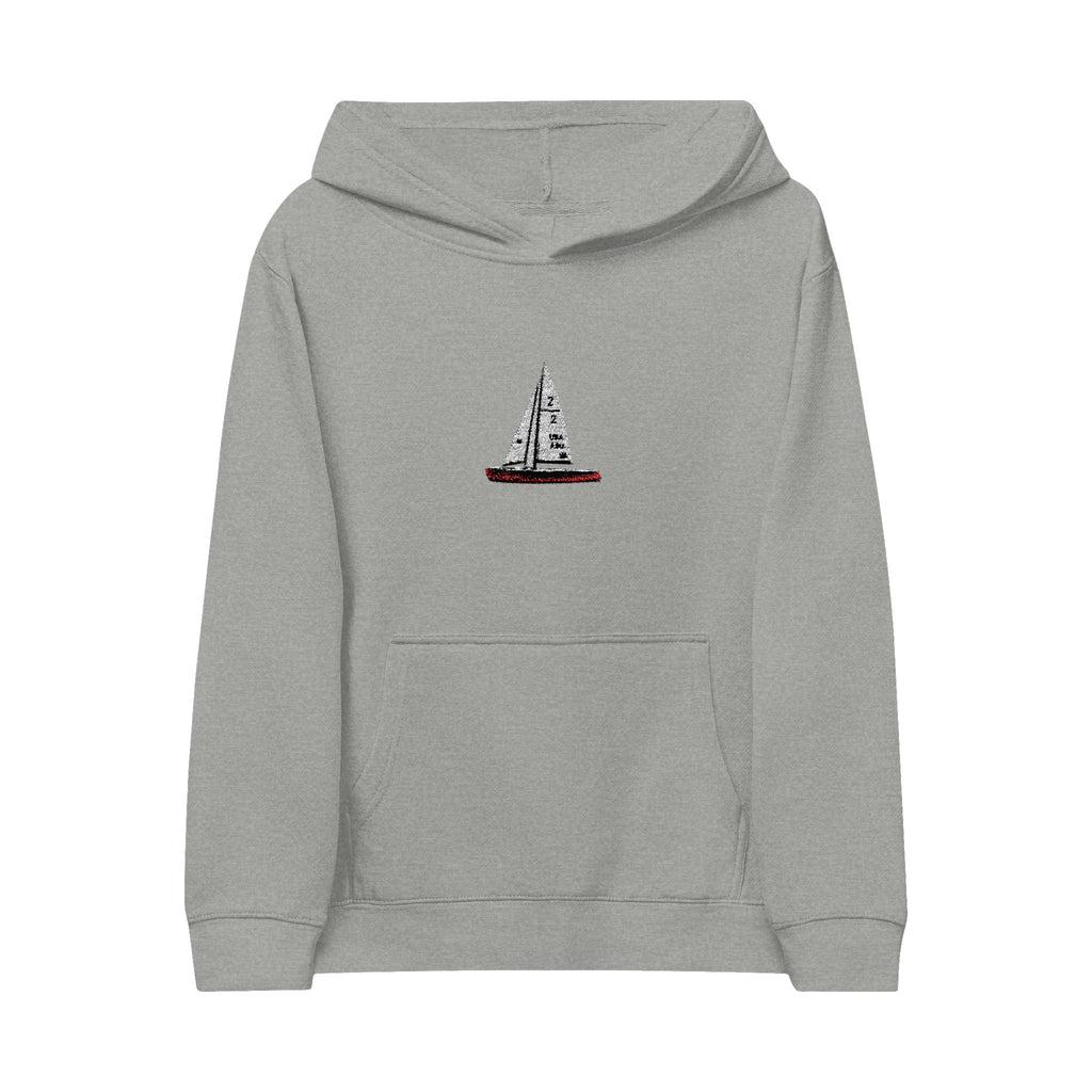 Central Park Model Sailboat NYC Kids Embroidered Sailboat Fleece Hoodie
