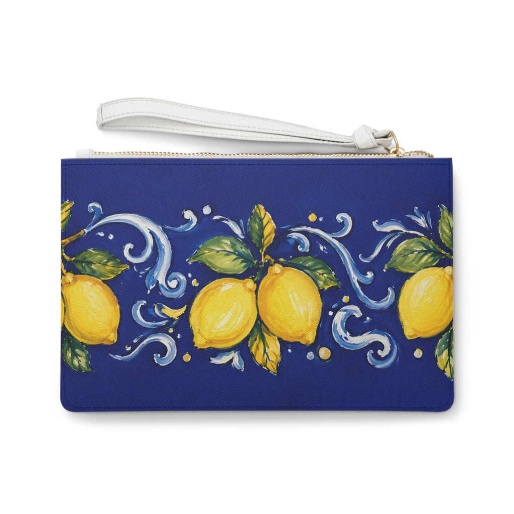 Little Italy Amalfi Blue with Lemon Clutch