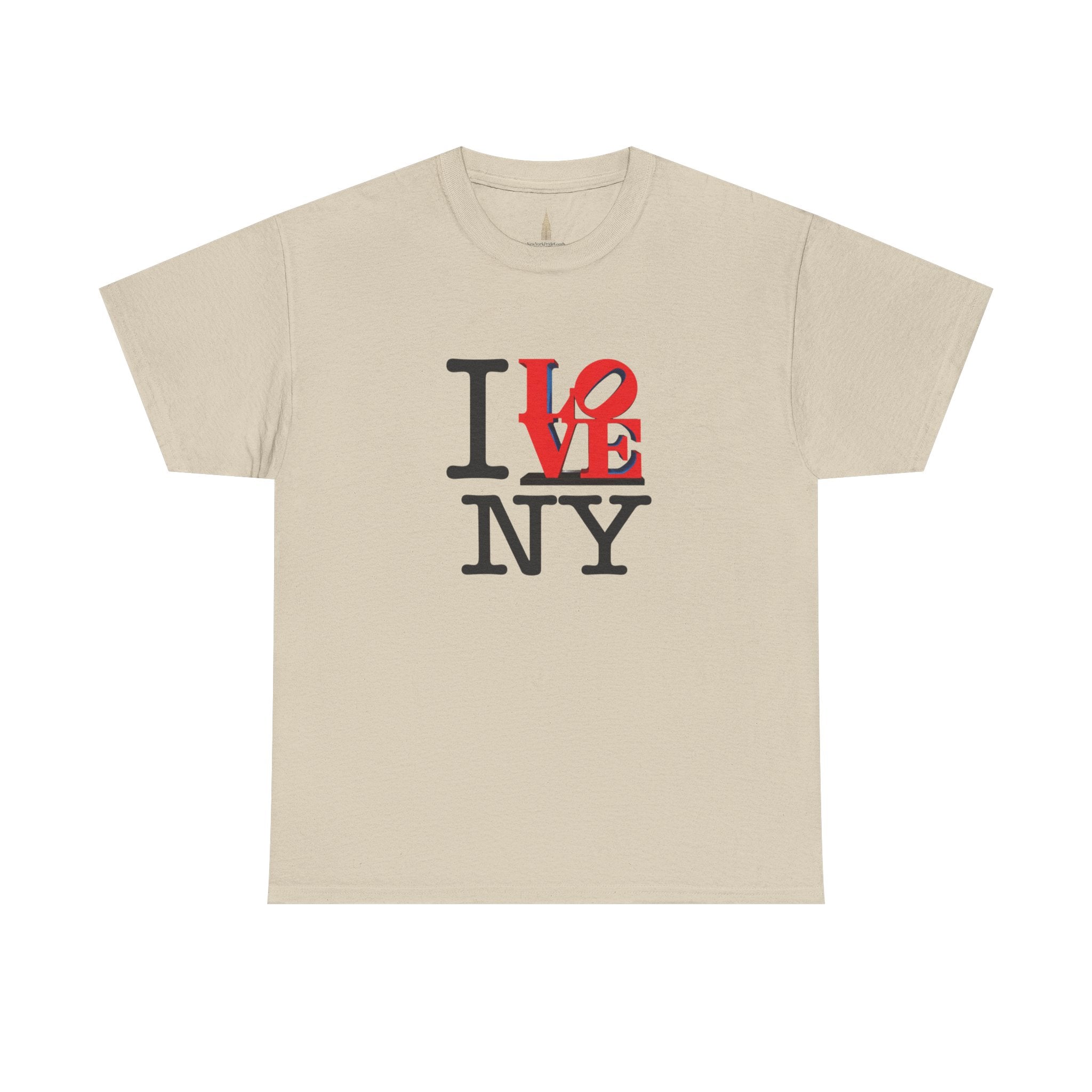 I Love NY Heavy Cotton Tee    NYC Gift Souvenir T-Shirt