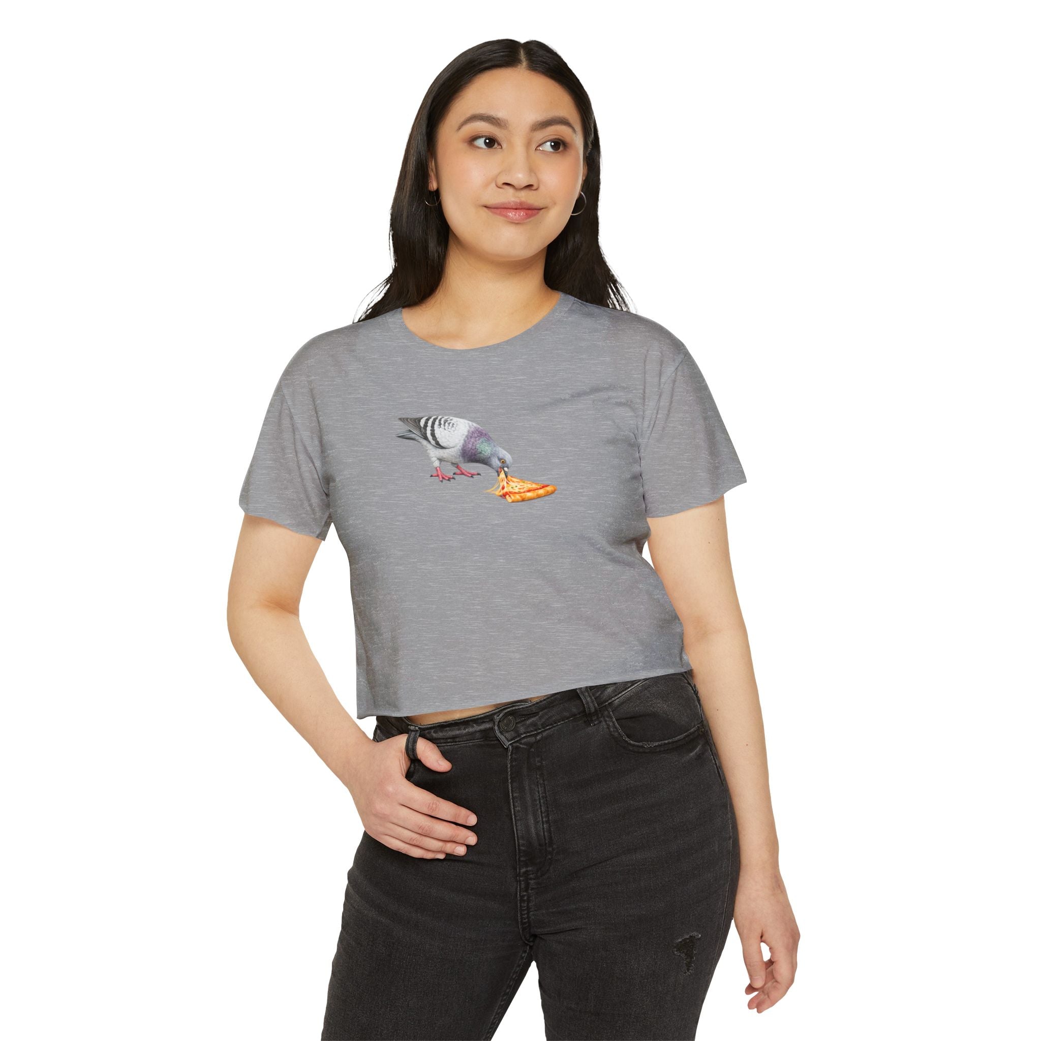 Customizable Little Italy NYC Pigeon Crop Top