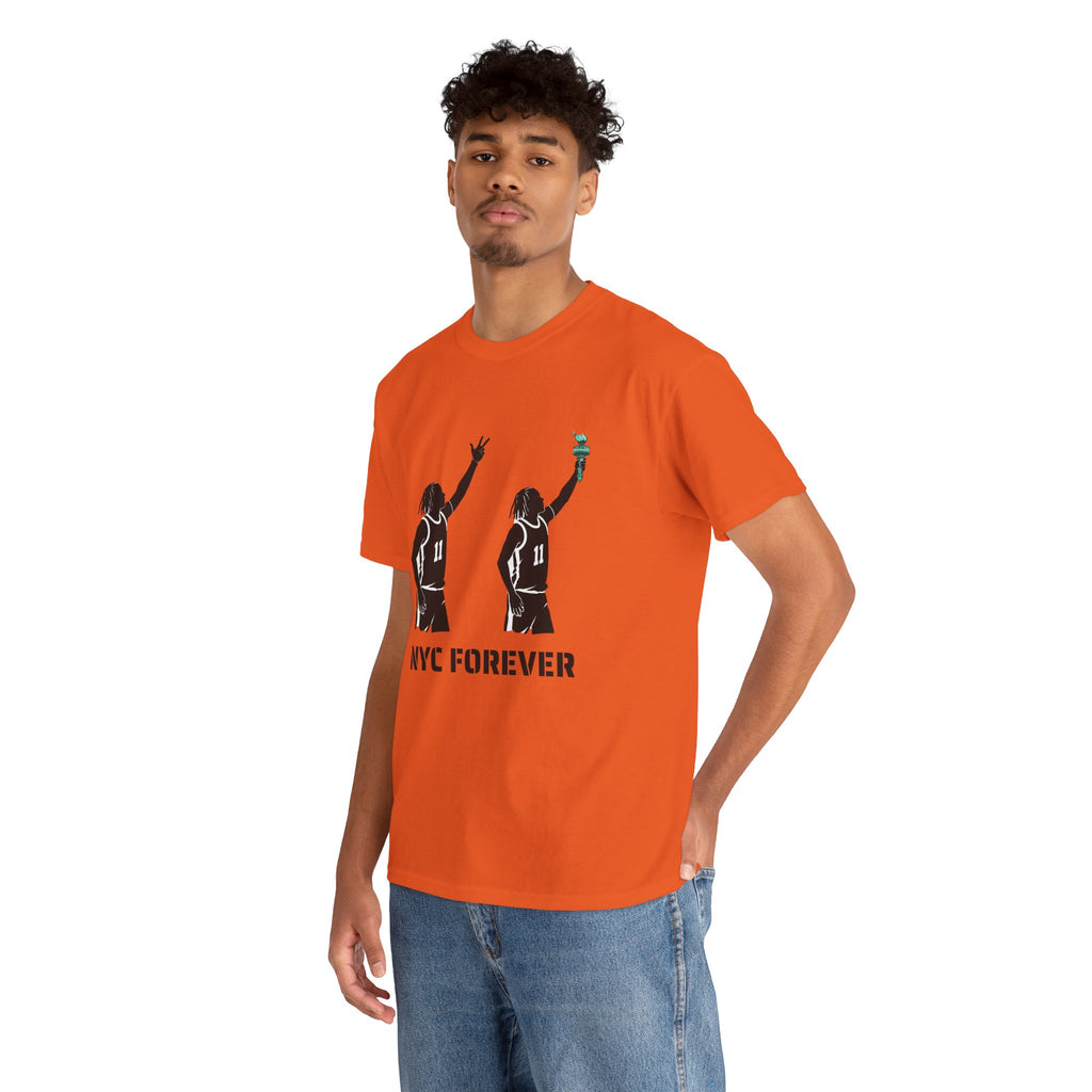 New York Basketball Jalen Brunson Tee | NYC Icons Statue of Liberty T-shirt